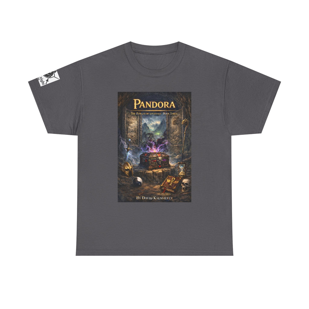 TShirt - Pandora Book Cover Art and on back depicts Chaos Gods Cover
