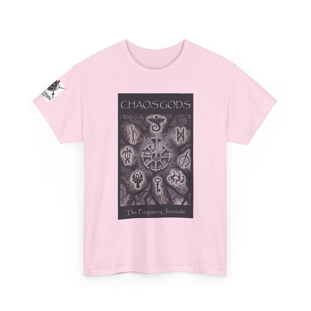 Chaos Gods World Tree Front - Pandora -Purgatory Journals Book 3 Back -  Graphic Tee — Fantasy Novel tee