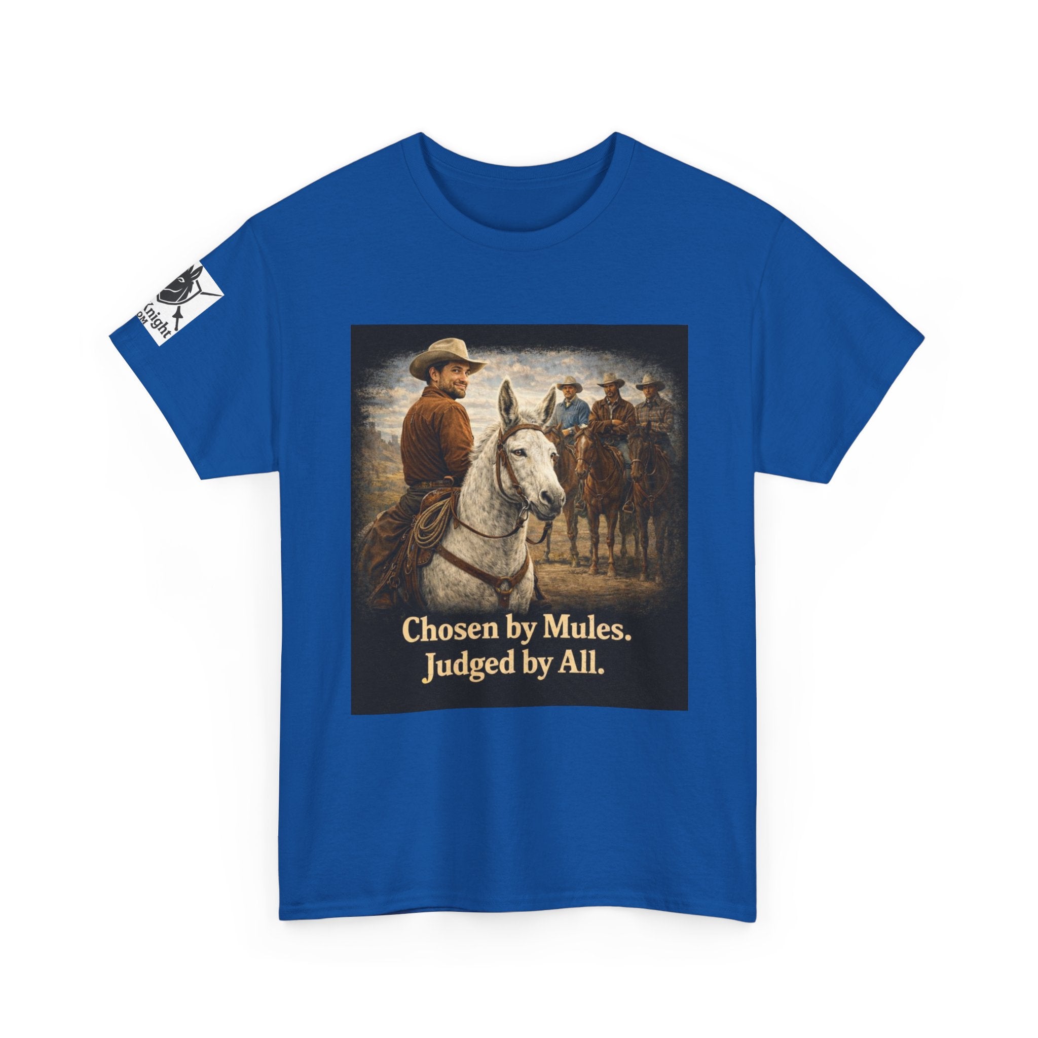 Cowboy Vintage Tee — "Chosen by Mules, Judged by All" Western Shirt