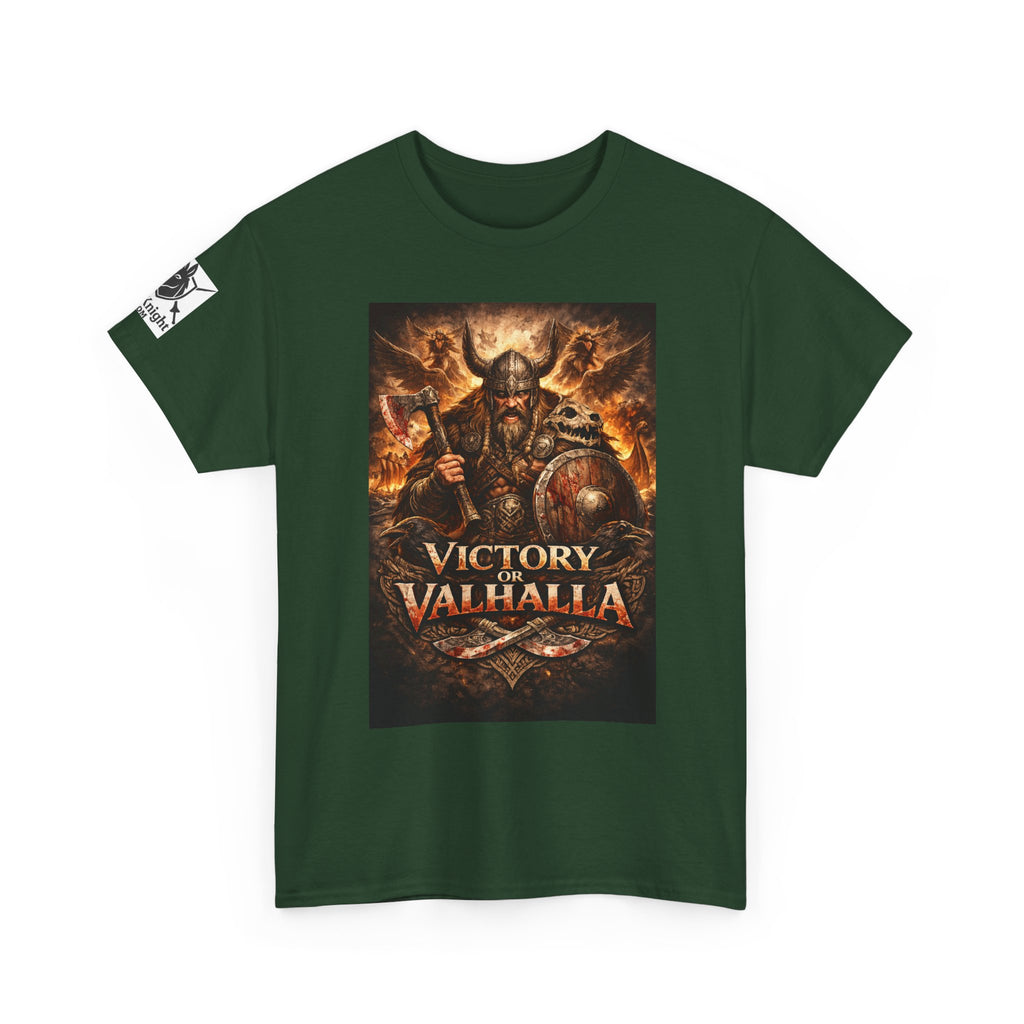 Viking shirt with Odin  -Victory or Valhalla!   Viking tee