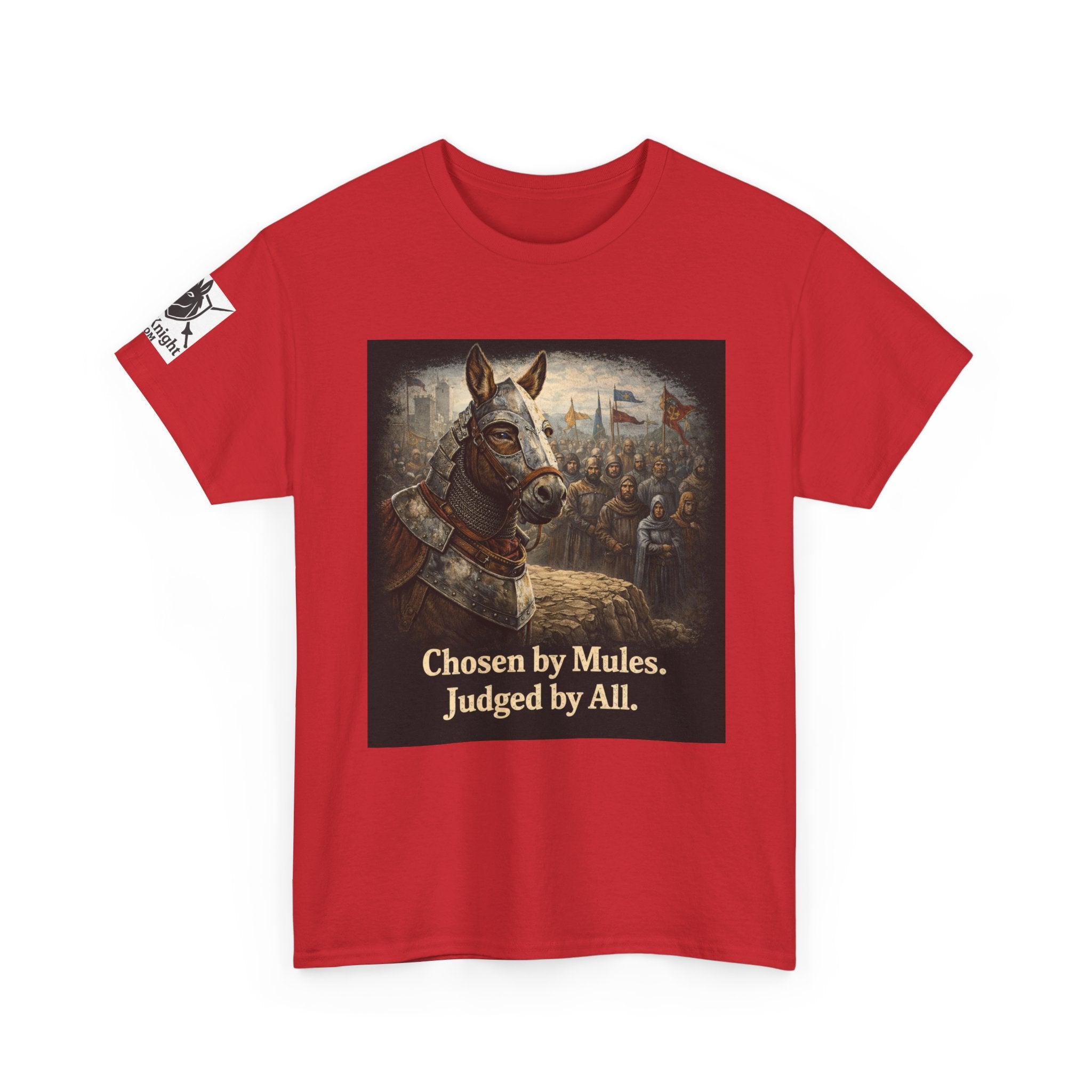Chosen by Mules Tee — Funny Medieval Donkey Graphic T-Shirt