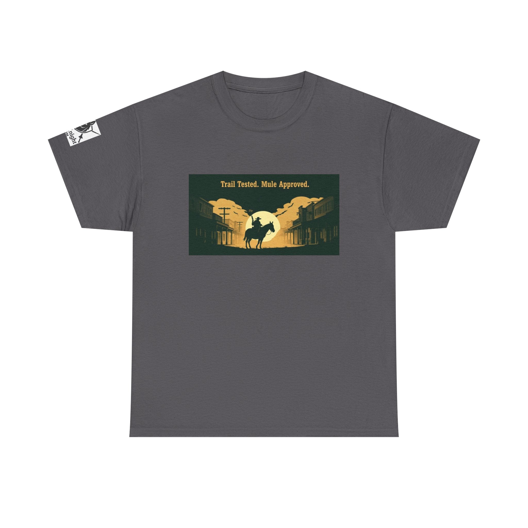 Western Rodeo T-Shirt — 'Trail Tested, Mule Approved' Vintage Cowboy Tee