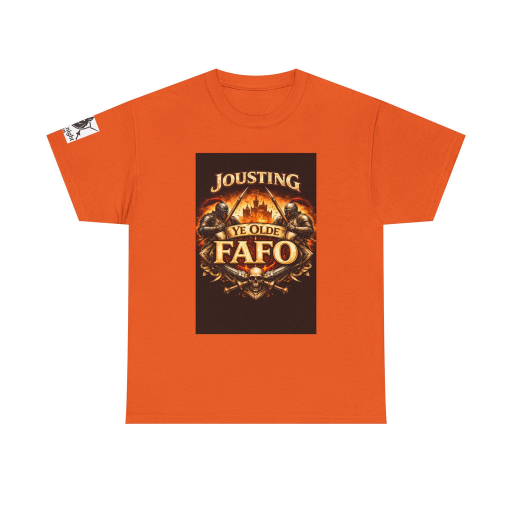 Jousting Ye Olde Fafo T-Shirt — Medieval Vintage Tournament Graphic Tee