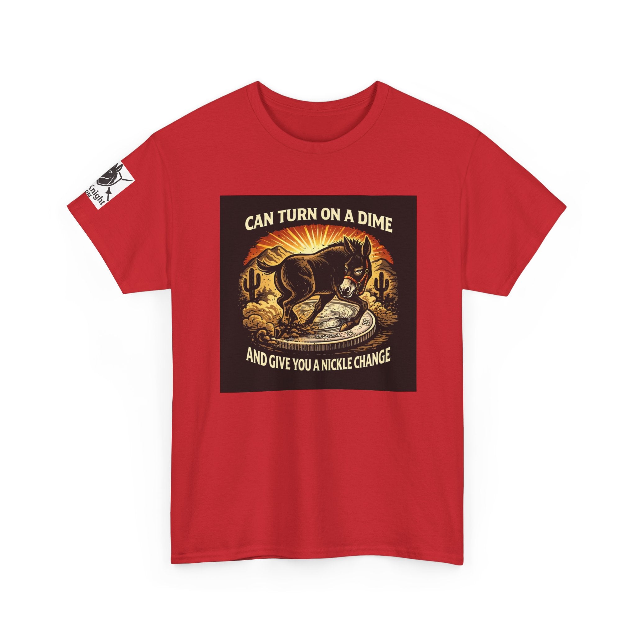 T-Shirt — "Can Turn on a Dime and Give You a Nickel Change" Vintage Skunk Graphic