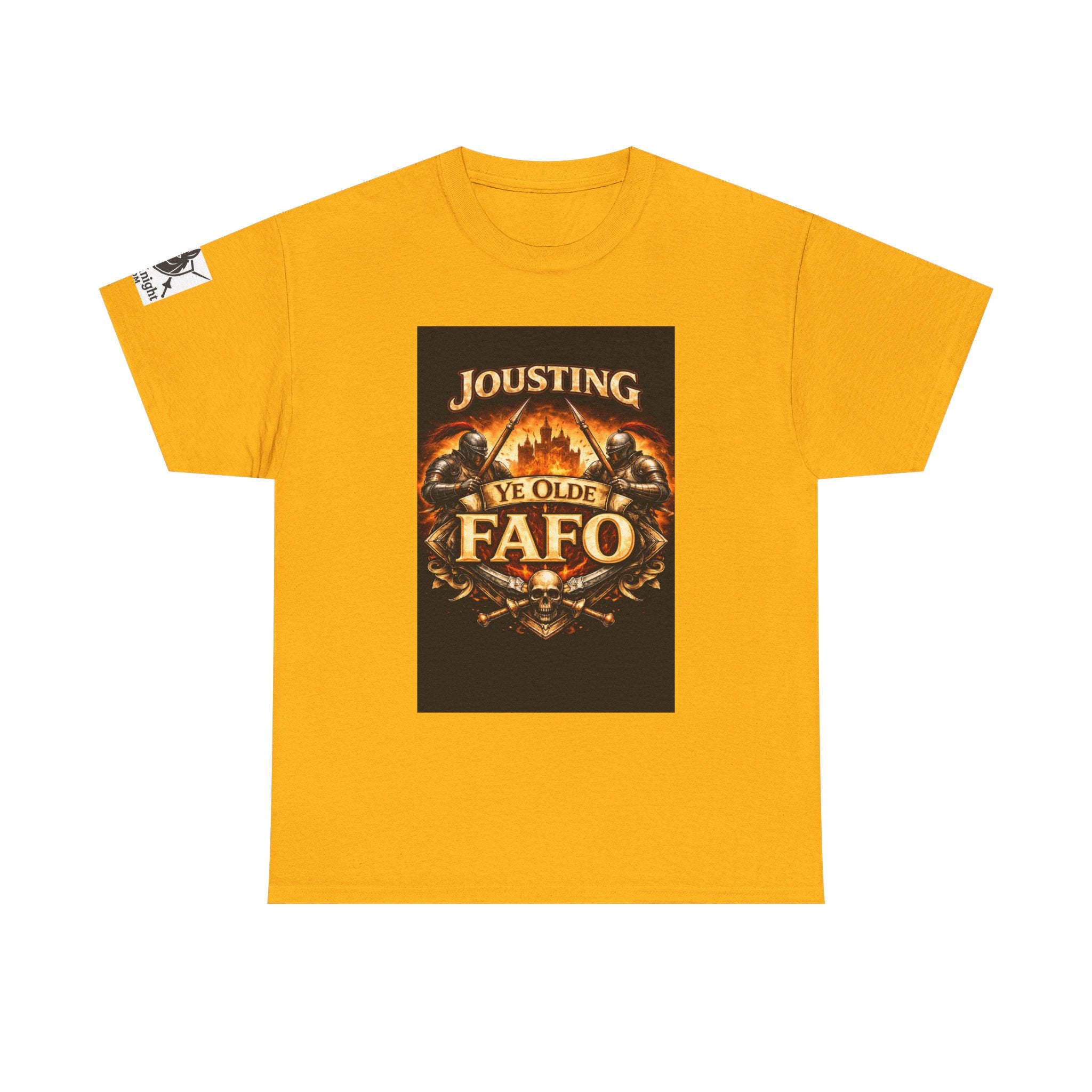 Jousting Ye Olde Fafo T-Shirt — Medieval Vintage Tournament Graphic Tee