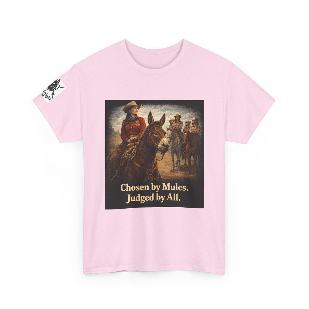 Cowgirl Graphic Tee — "Chosen by Mules. Judged by All." Western Vintage Shirt