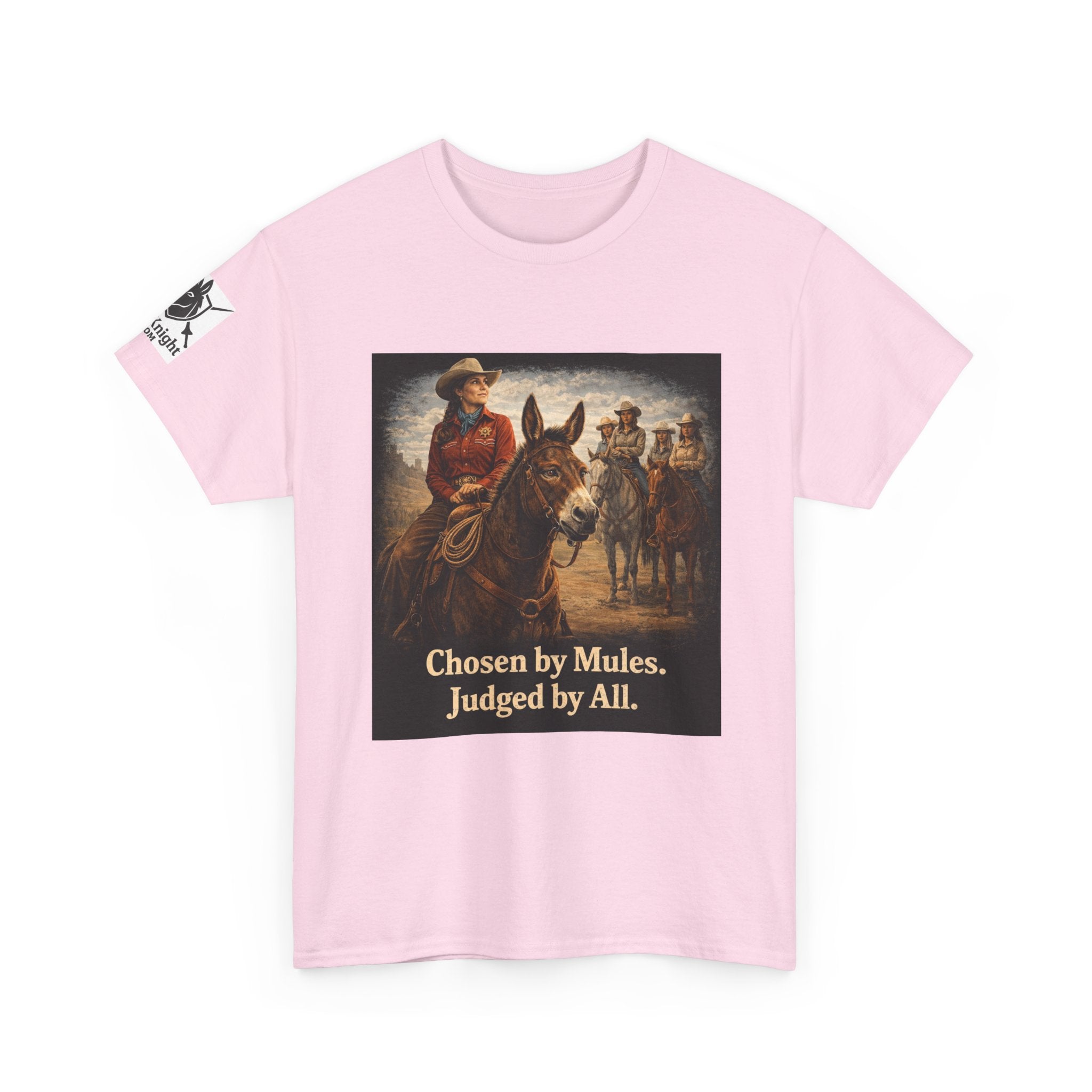 Cowgirl Graphic Tee — "Chosen by Mules. Judged by All." Western Vintage Shirt