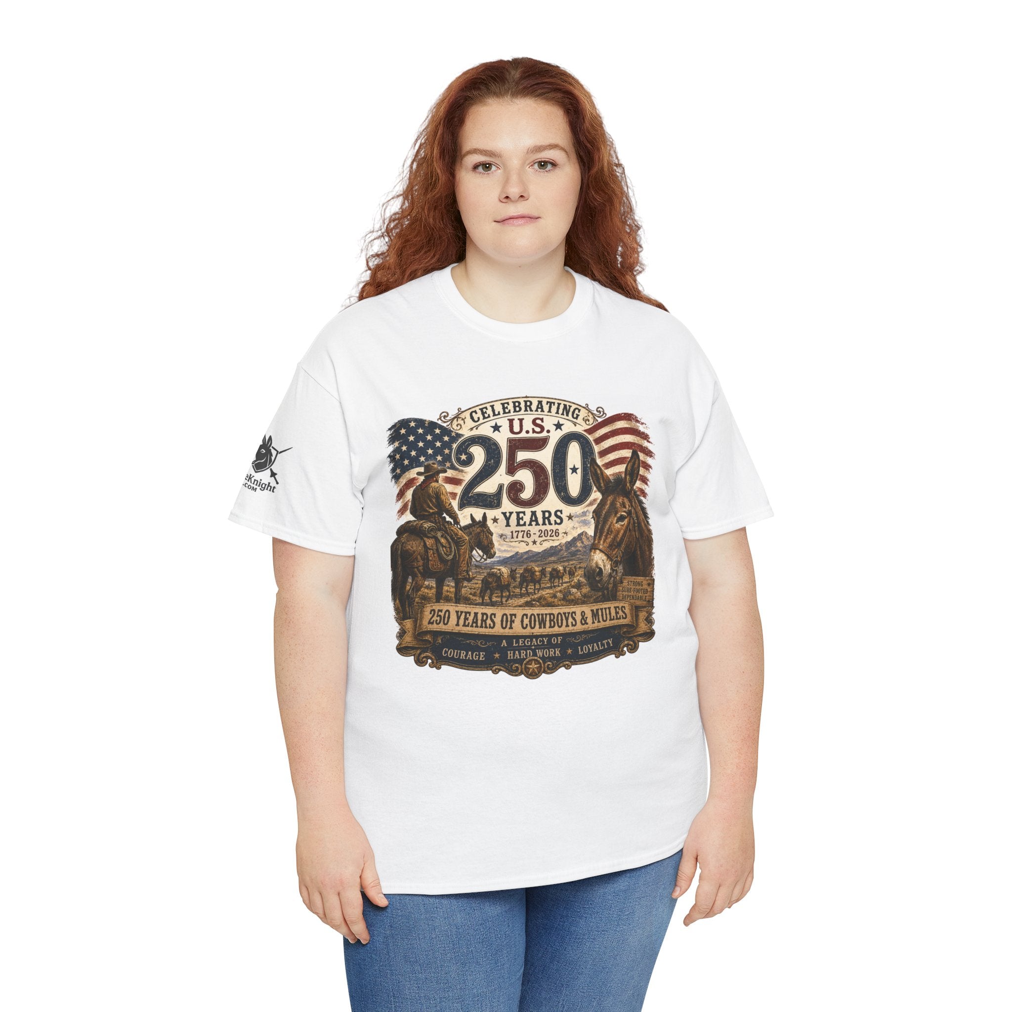 USA 250 Years of America - "Celebrating Cowboys, Mules and 250 years of loyalty"