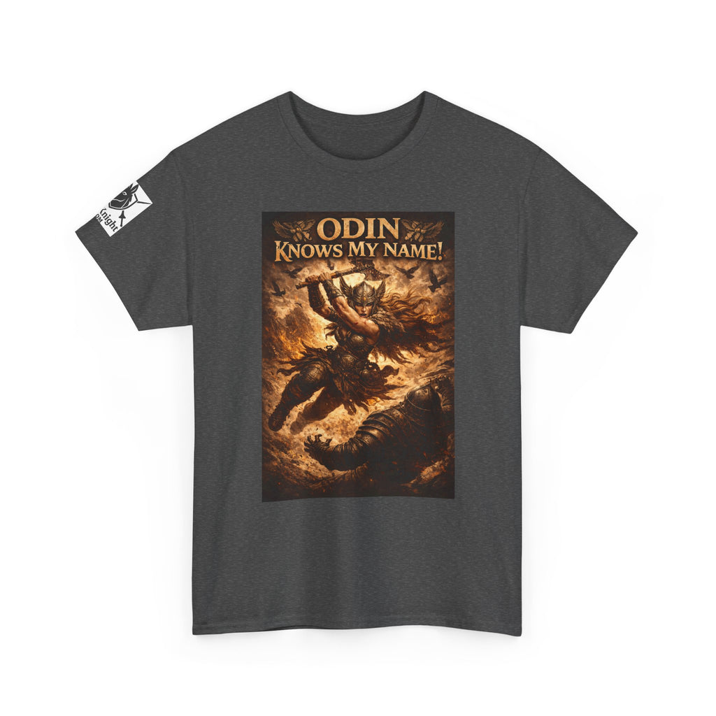 Viking Valkyrie shirt -Odin Knows my Name! — viking Tee