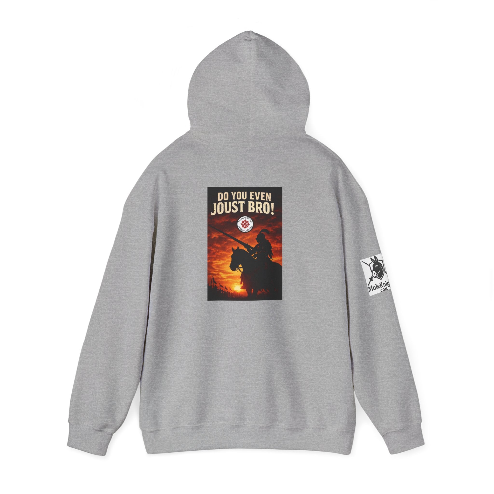 Jousting Hoodie — "Do You Even Joust Bro?" Medieval Tournament Sweatshirt