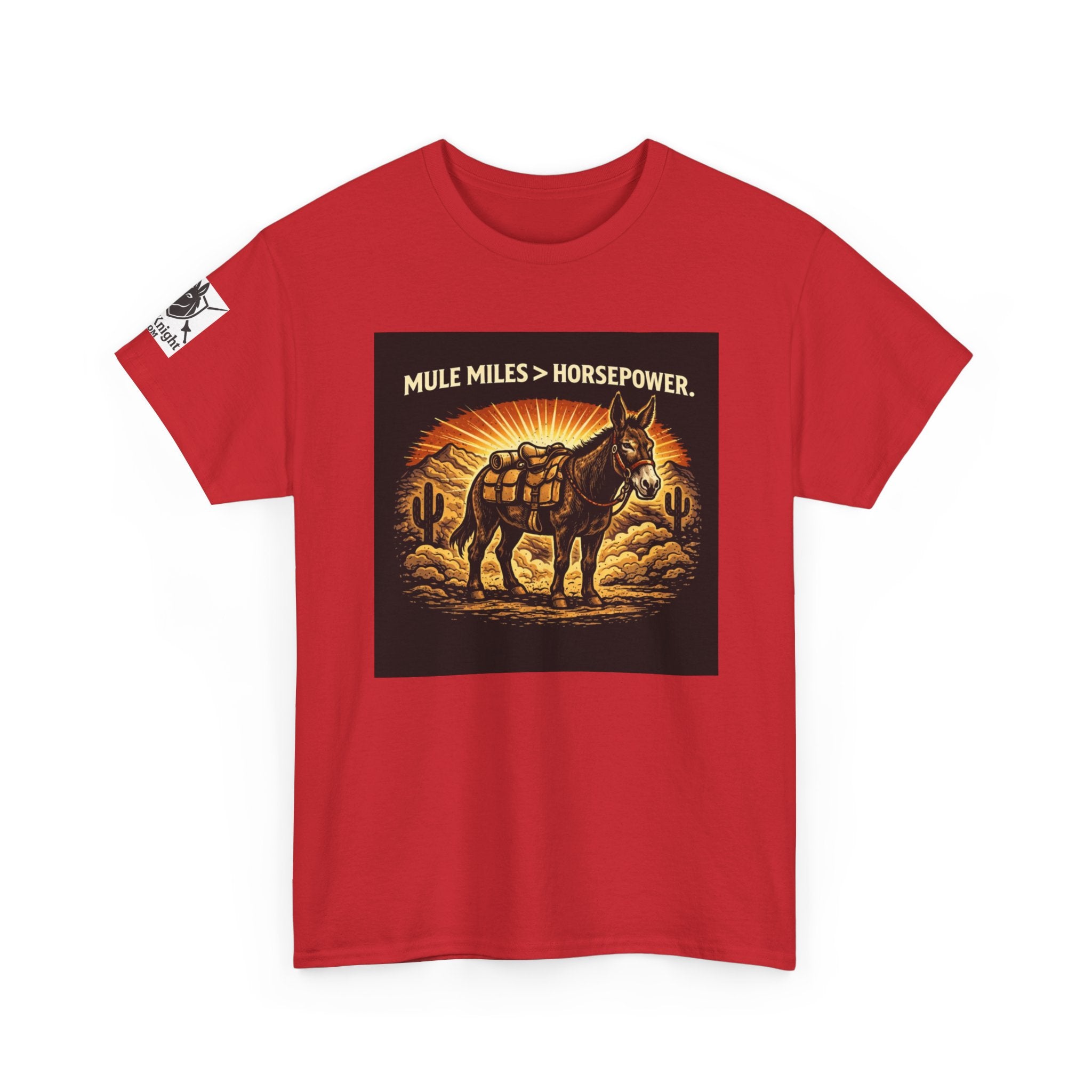 Mule Miles > Horsepower Tee — Vintage Pack Mule Graphic T-Shirt