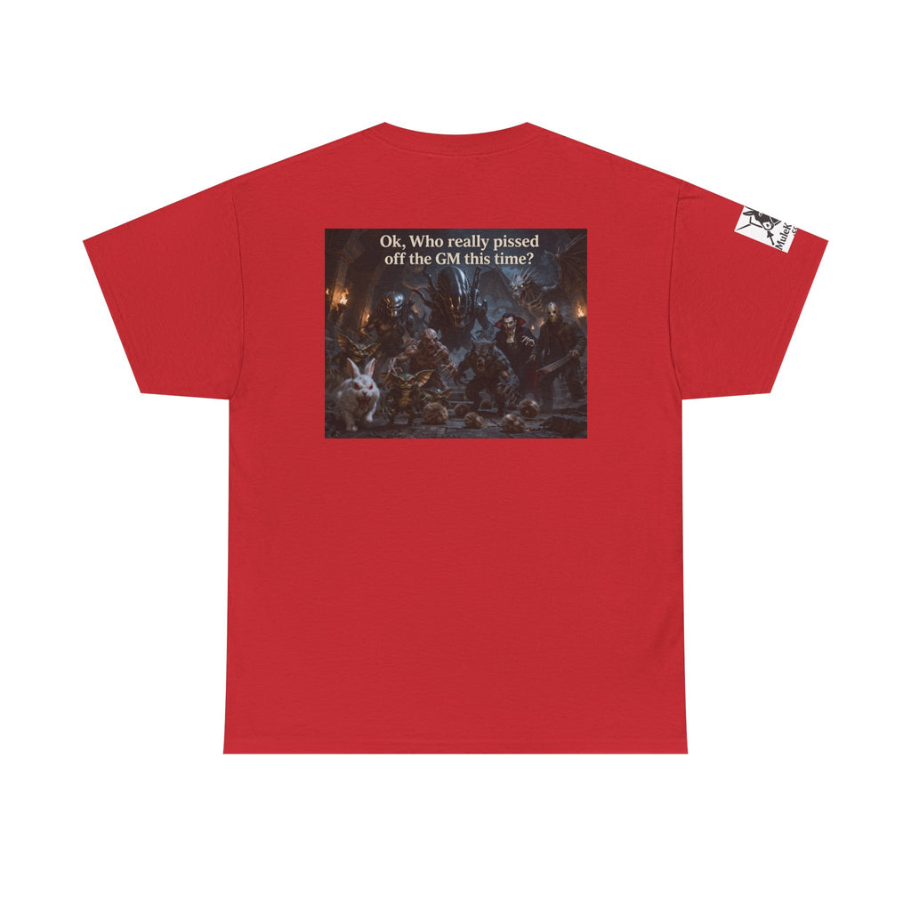 Gaming Tee—  "Ok, who really pissed the GM off this time?"  Funny tee