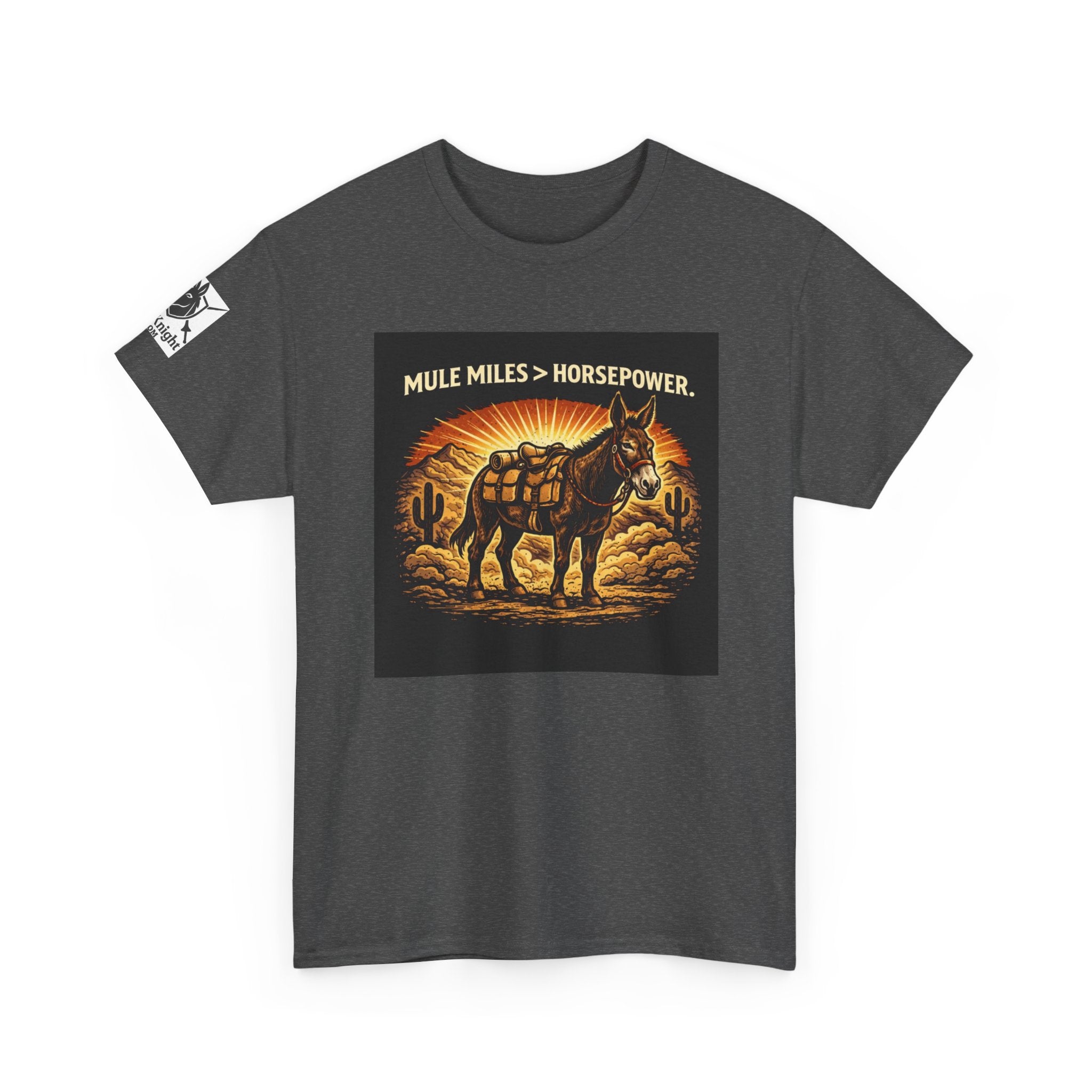 Mule Miles > Horsepower Tee — Vintage Pack Mule Graphic T-Shirt