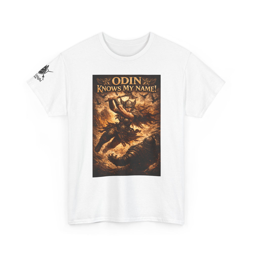Viking Valkyrie shirt -Odin Knows my Name! — viking Tee