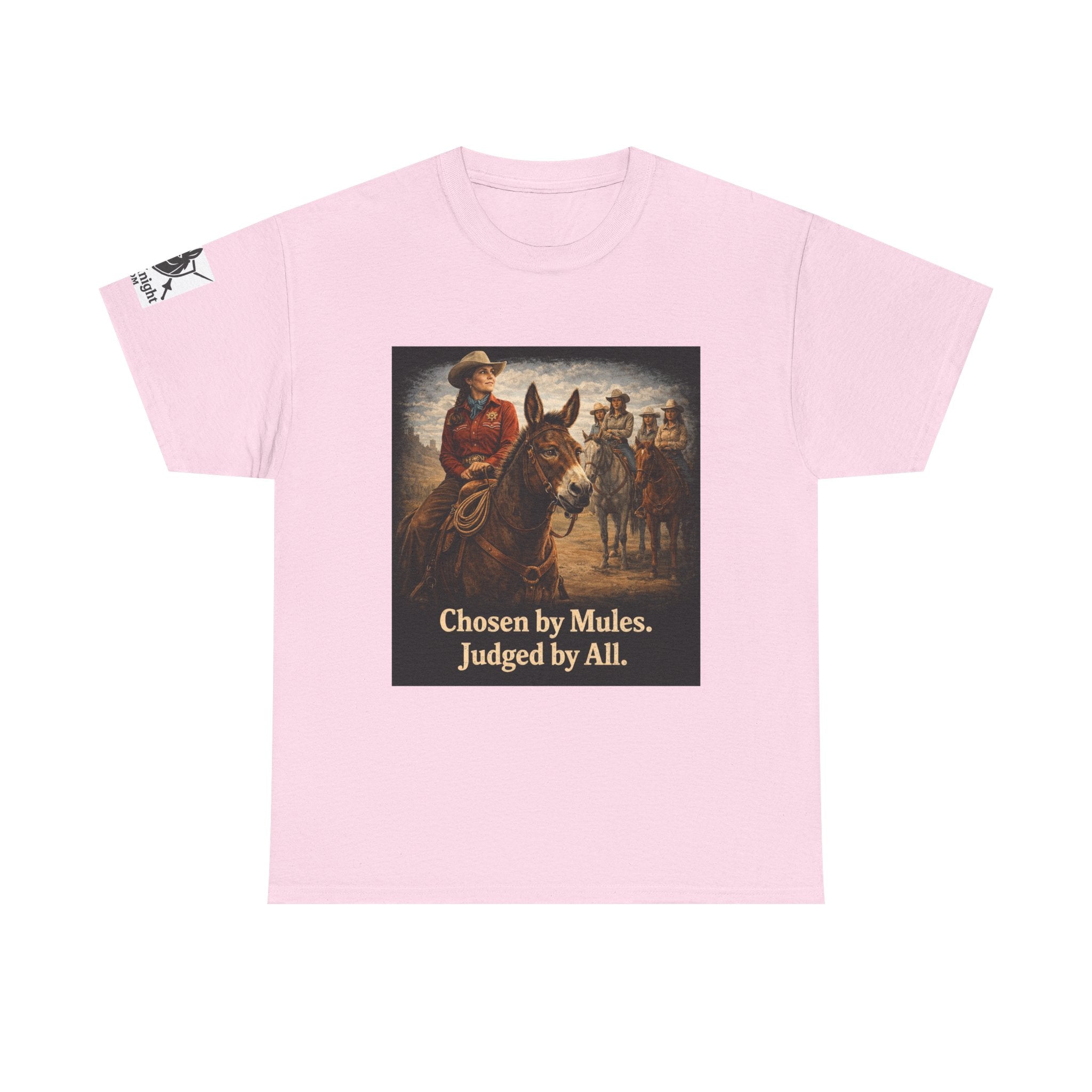 Cowgirl Graphic Tee — "Chosen by Mules. Judged by All." Western Vintage Shirt