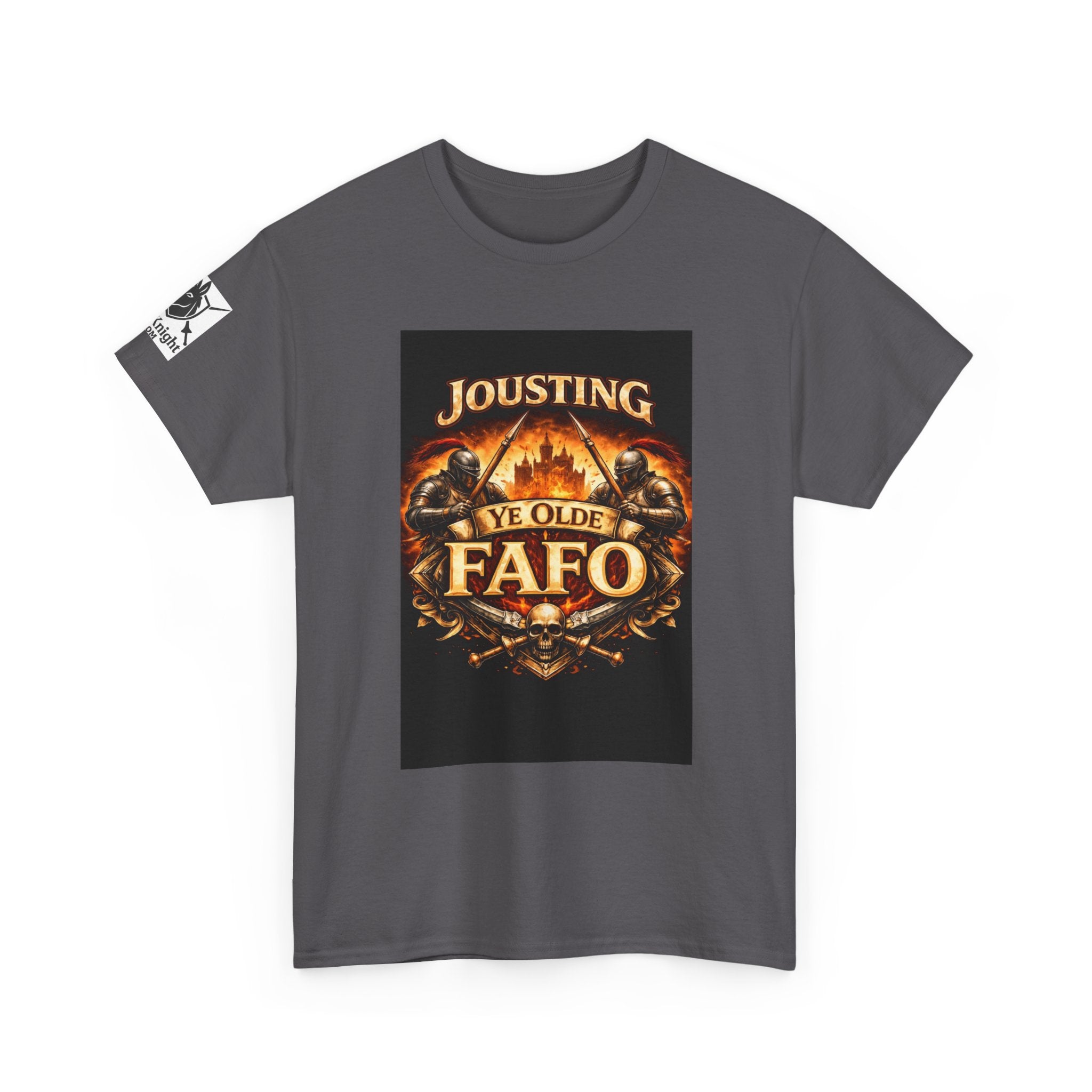 Jousting Ye Olde Fafo T-Shirt — Medieval Vintage Tournament Graphic Tee