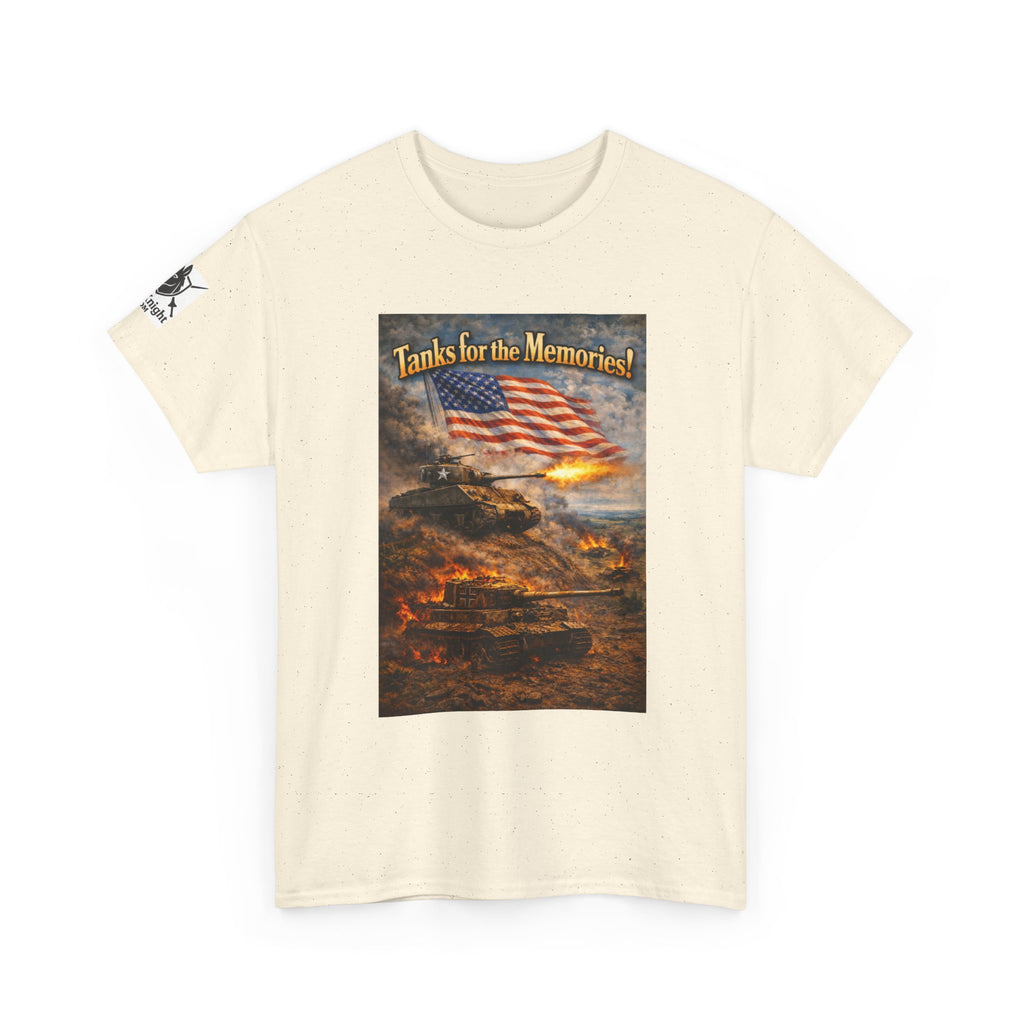 WWII Tank Battle USA Graphic Tee - "Tanks for the Memories"