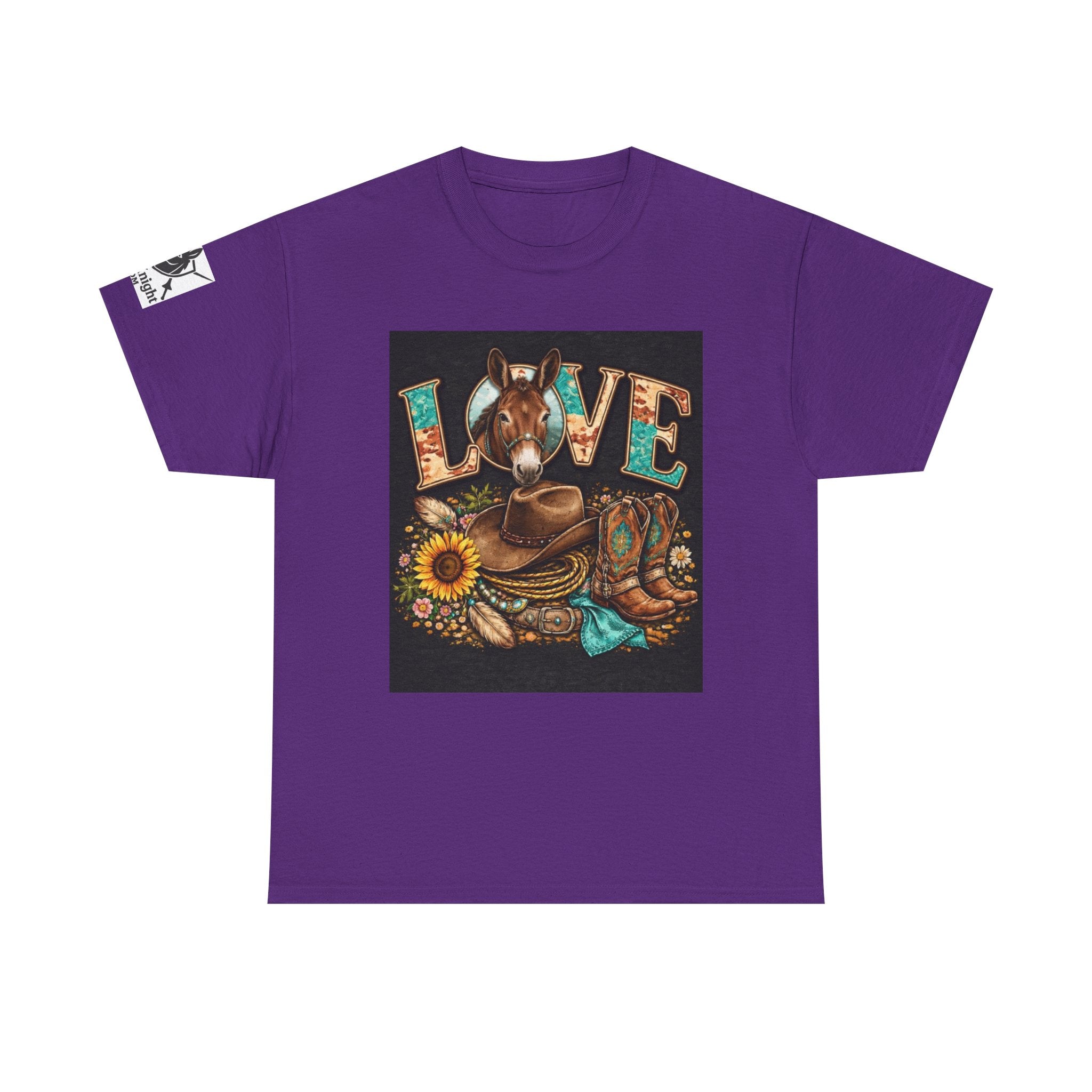 Western rider Love Mules— Cowgirl western Graphic Tee
