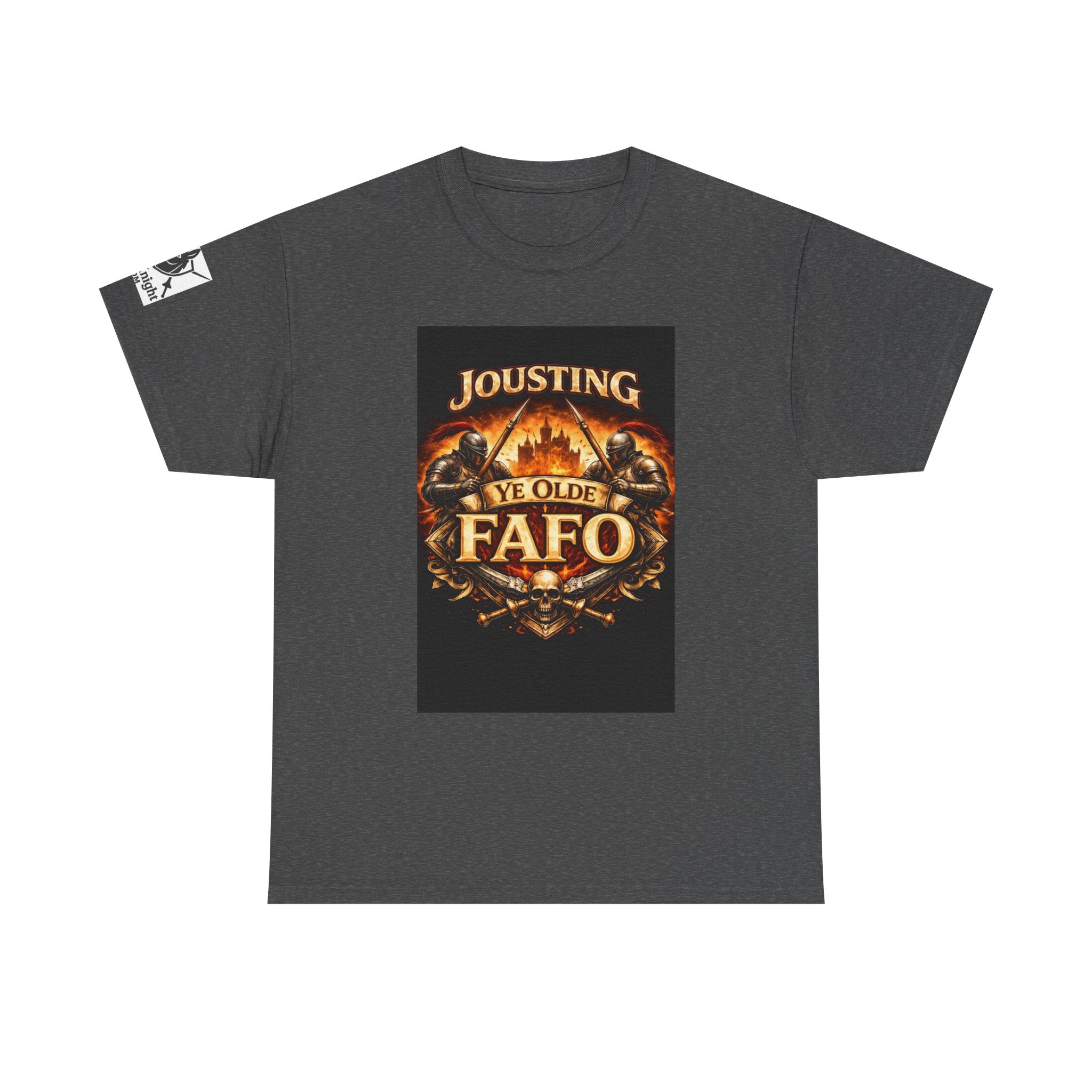 Jousting Ye Olde Fafo T-Shirt — Medieval Vintage Tournament Graphic Tee