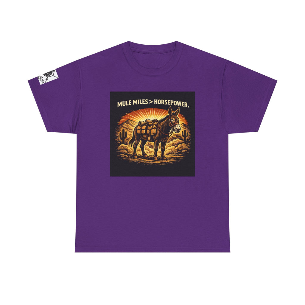Mule Miles > Horsepower Tee — Vintage Pack Mule Graphic T-Shirt