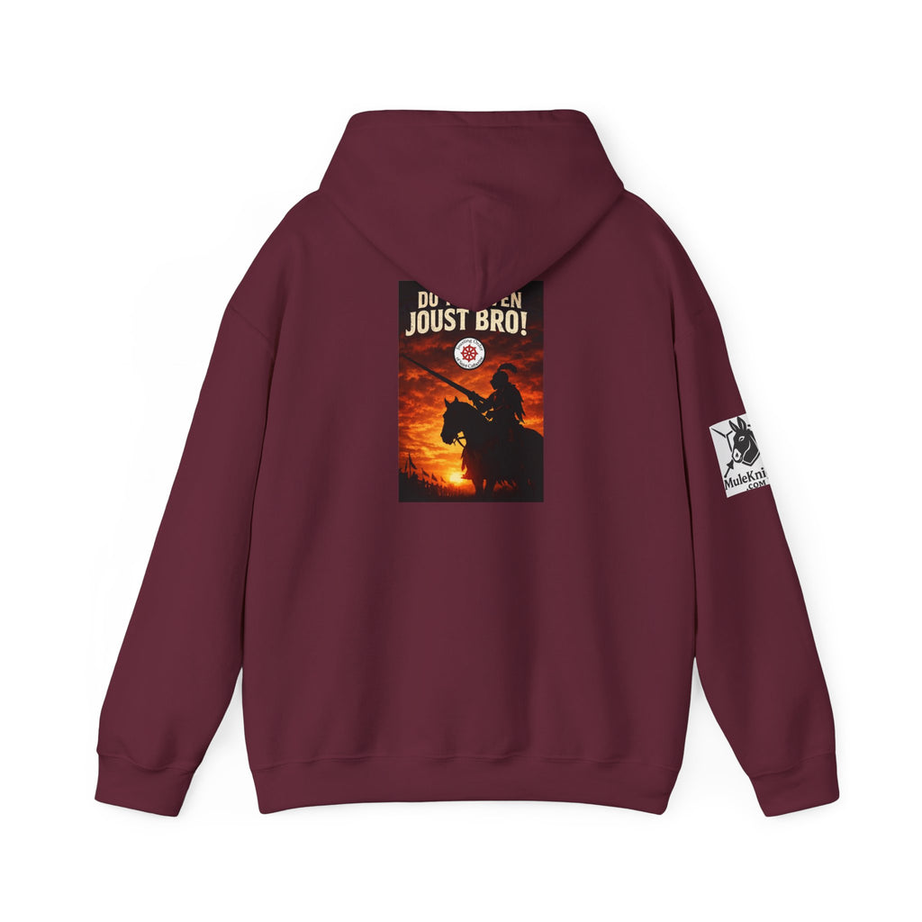 Jousting Hoodie — "Do You Even Joust Bro?" Medieval Tournament Sweatshirt