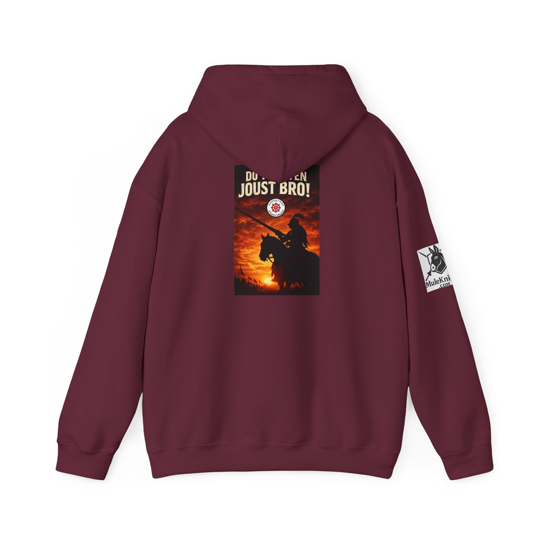 Jousting Hoodie — "Do You Even Joust Bro?" Medieval Tournament Sweatshirt