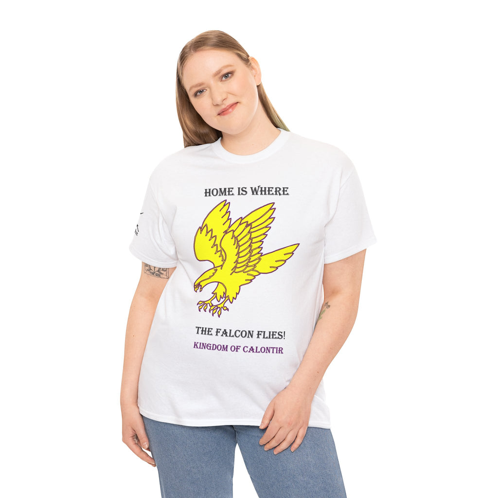 Home Is Where the Falcon Flies T‑Shirt -Medieval Tee