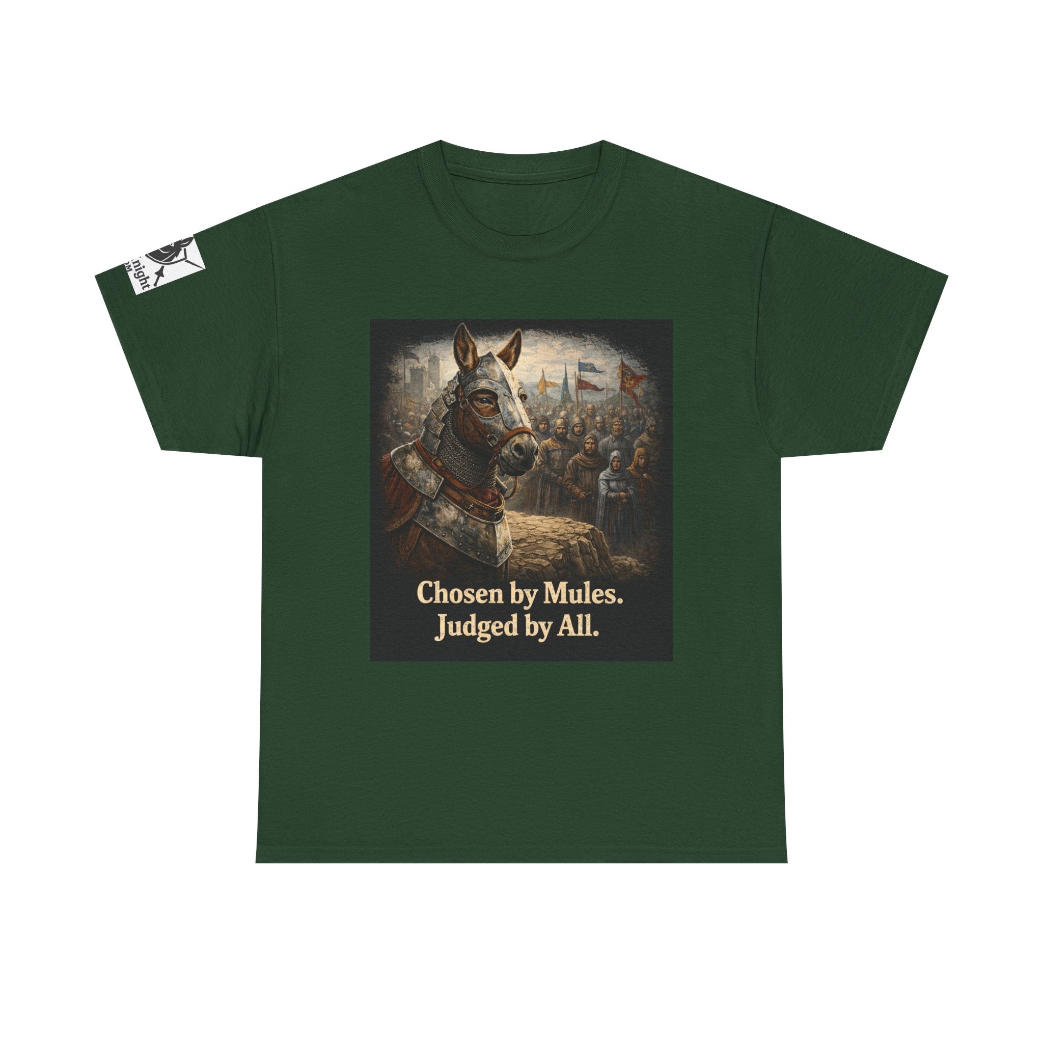 Chosen by Mules Tee — Funny Medieval Donkey Graphic T-Shirt