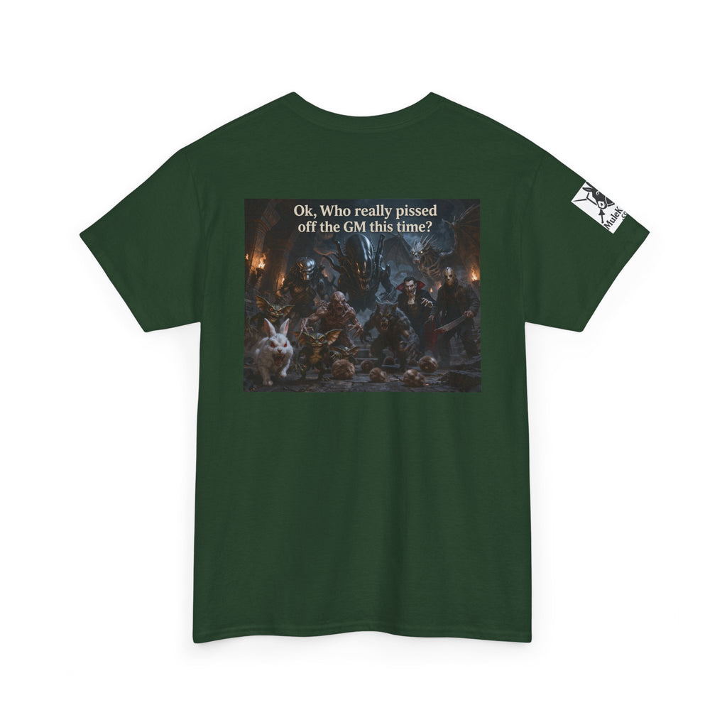 Gaming Tee—  "Ok, who really pissed the GM off this time?"  Funny tee