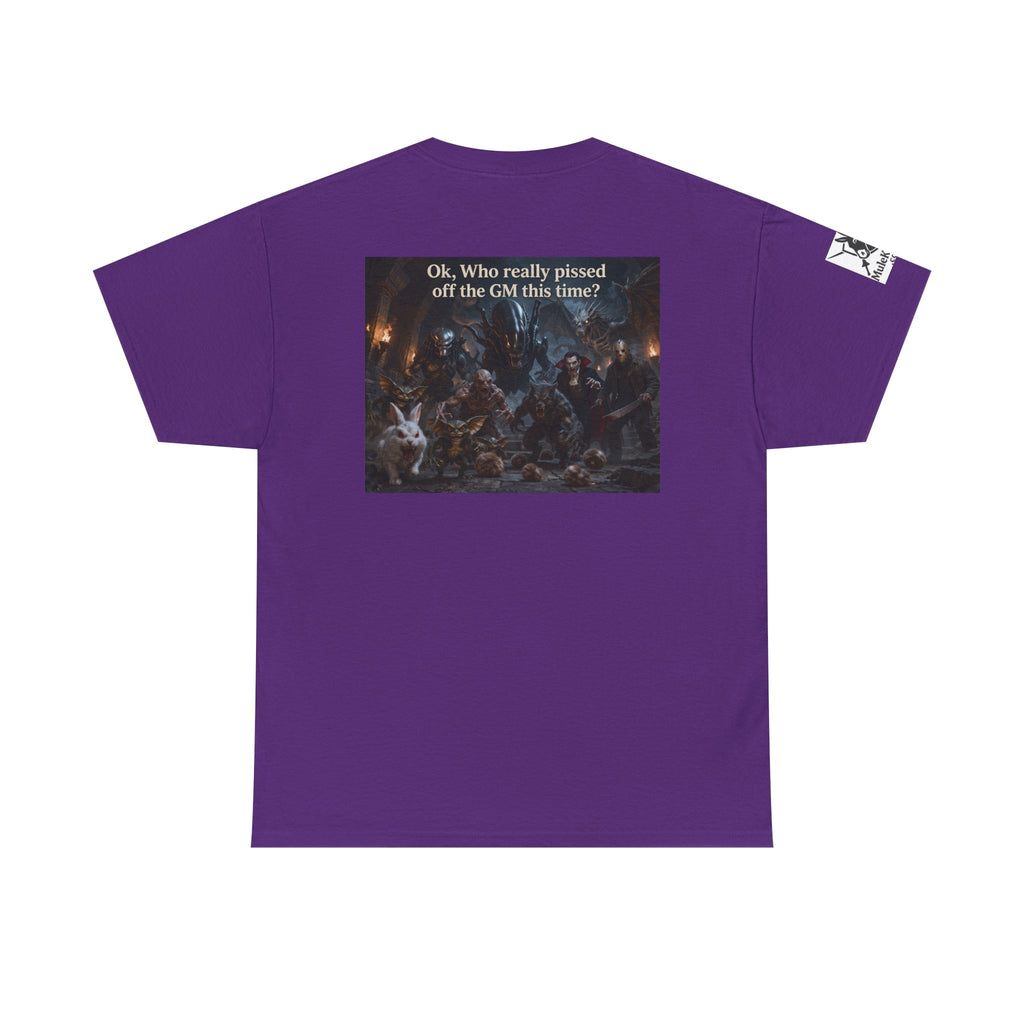 Gaming Tee—  "Ok, who really pissed the GM off this time?"  Funny tee