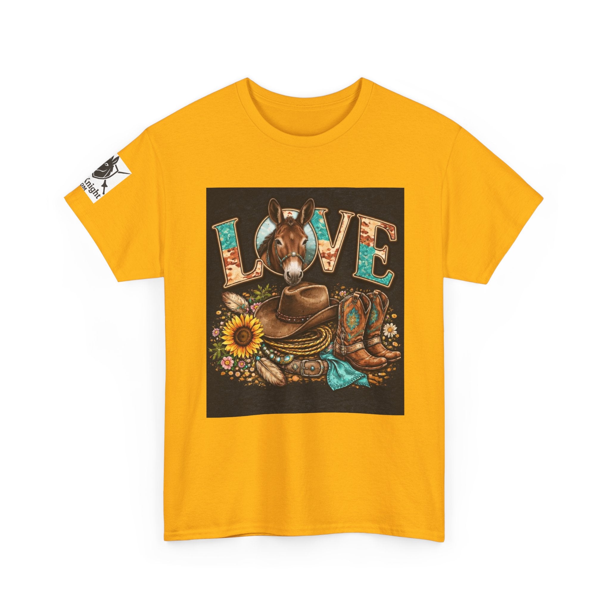 Western rider Love Mules— Cowgirl western Graphic Tee