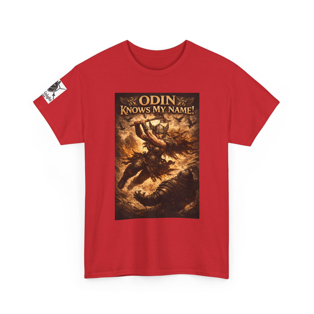 Viking Valkyrie shirt -Odin Knows my Name! — viking Tee