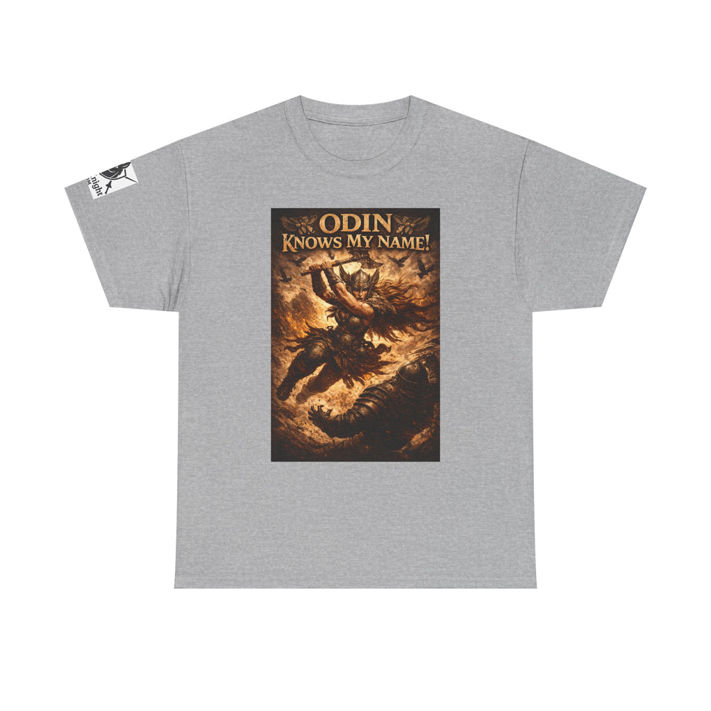 Viking Valkyrie shirt -Odin Knows my Name! — viking Tee