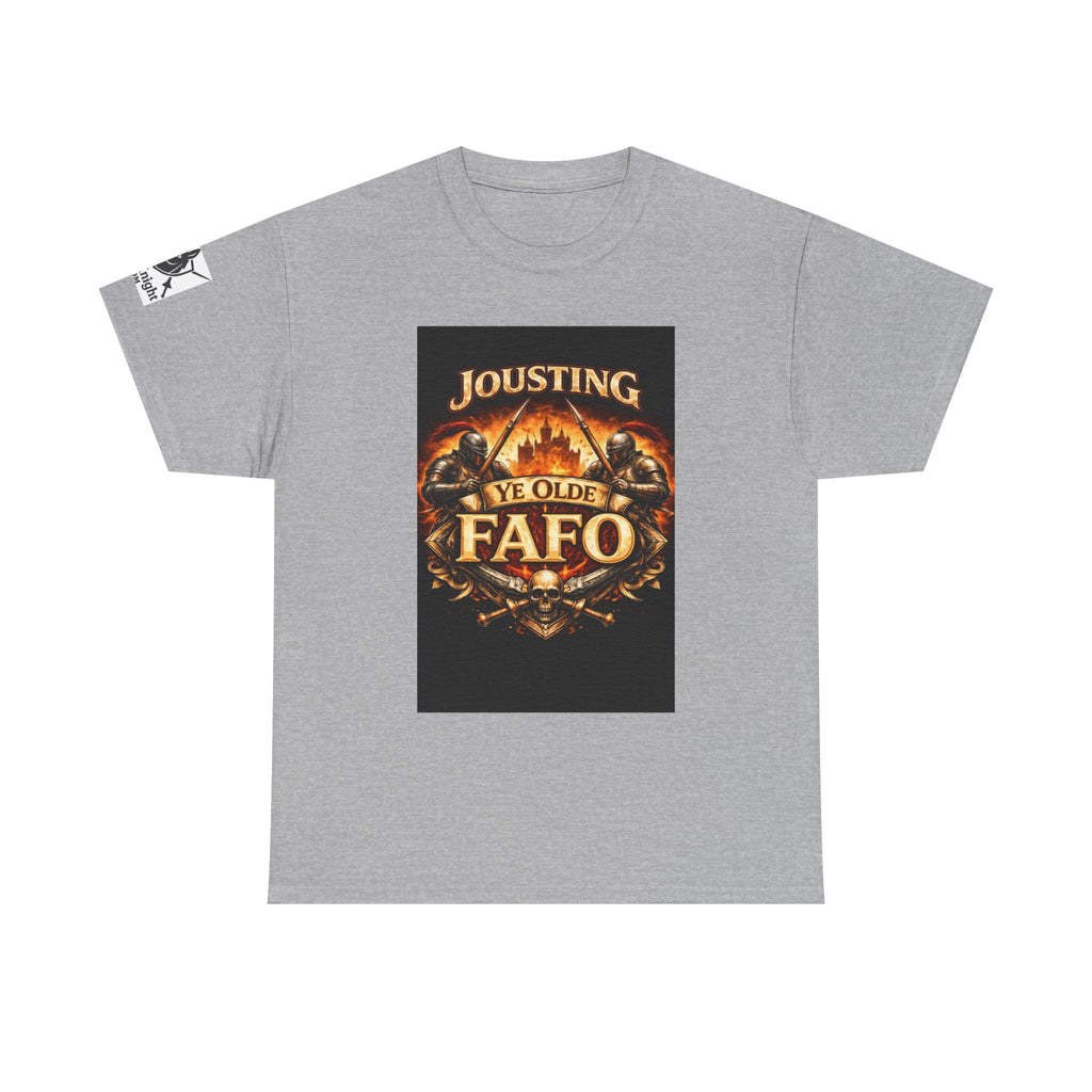 Jousting Ye Olde Fafo T-Shirt — Medieval Vintage Tournament Graphic Tee