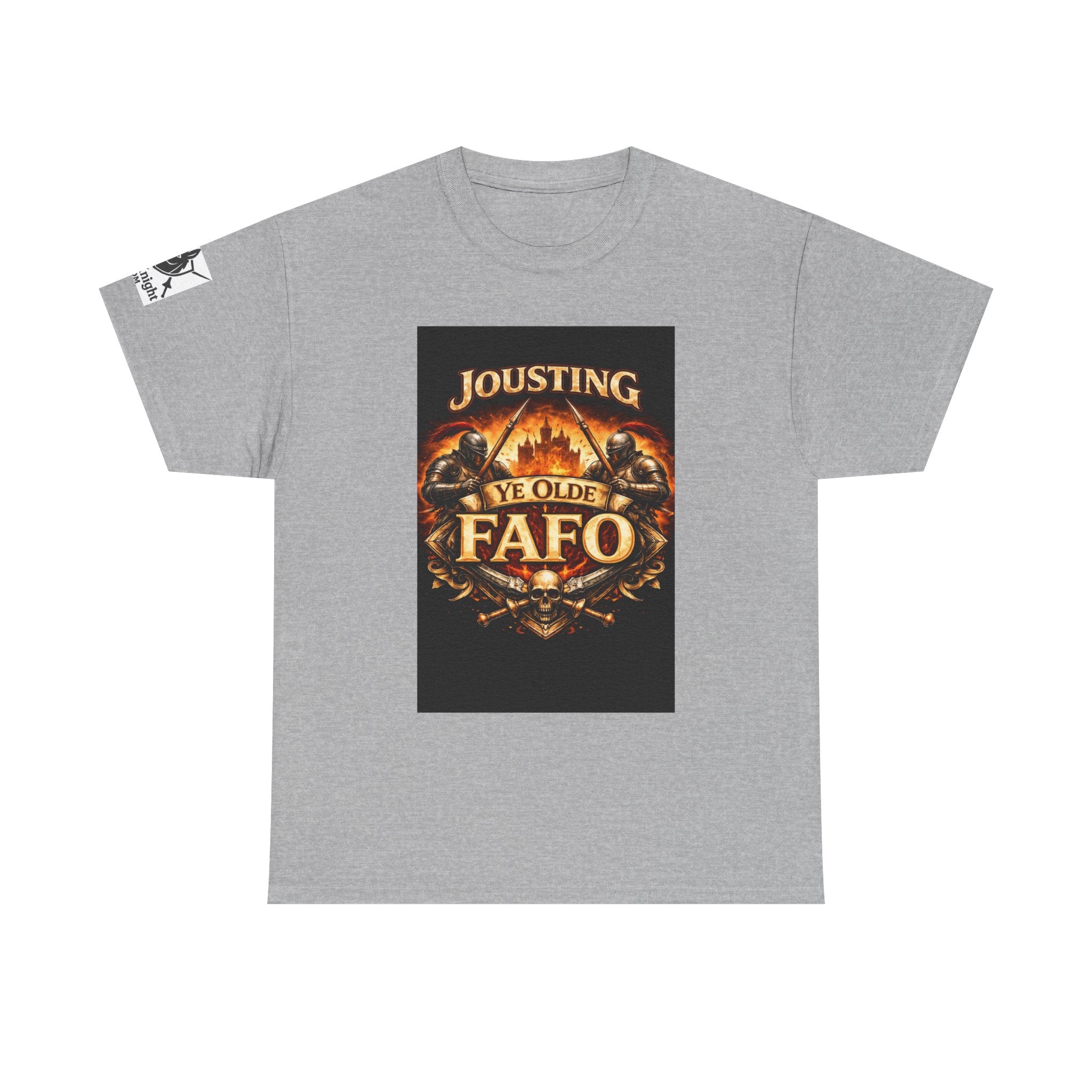 Jousting Ye Olde Fafo T-Shirt — Medieval Vintage Tournament Graphic Tee