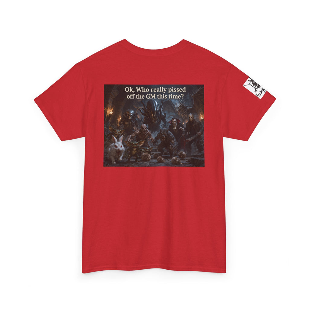 Gaming Tee—  "Ok, who really pissed the GM off this time?"  Funny tee