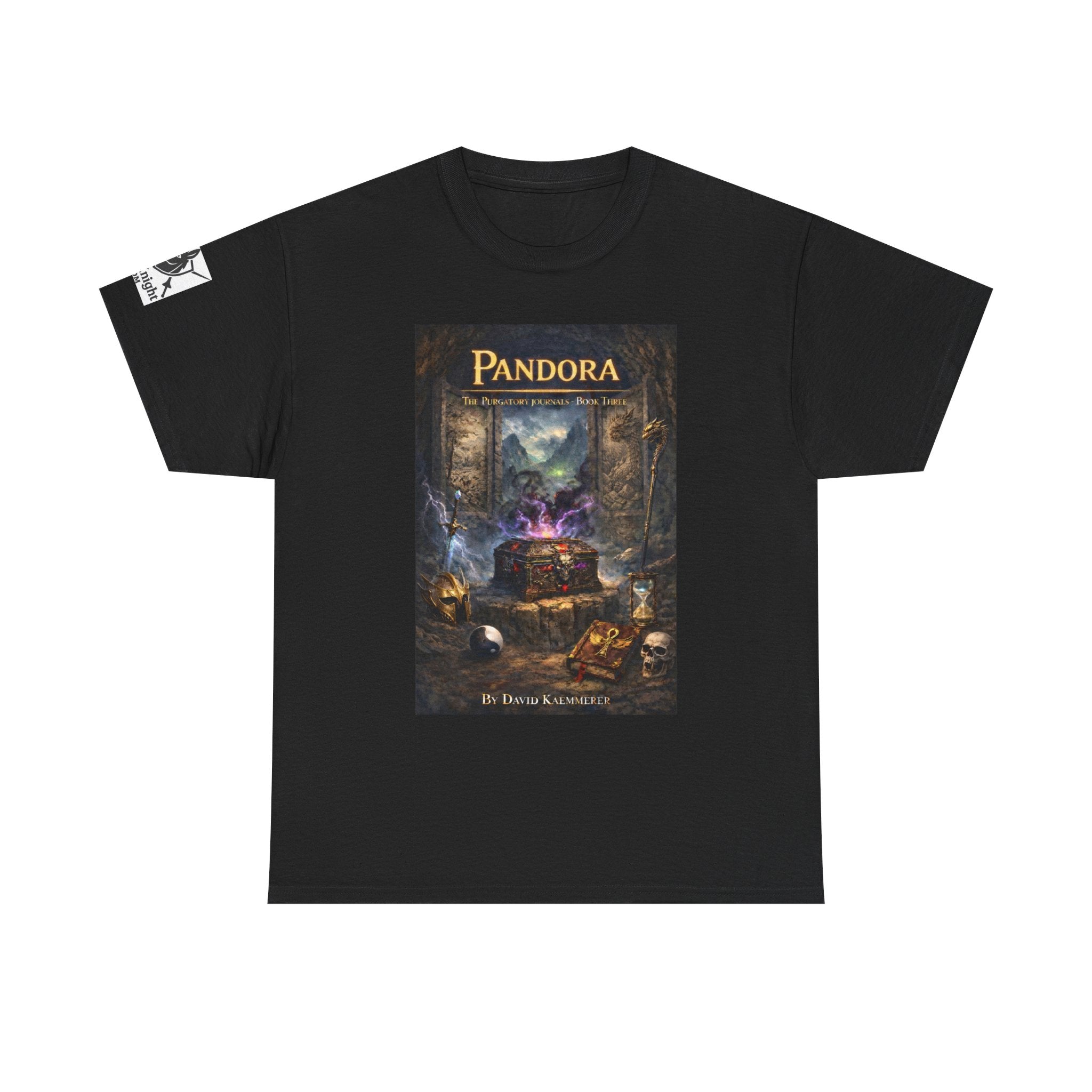 TShirt - Pandora Book Cover Art and on back depicts Chaos Gods Cover