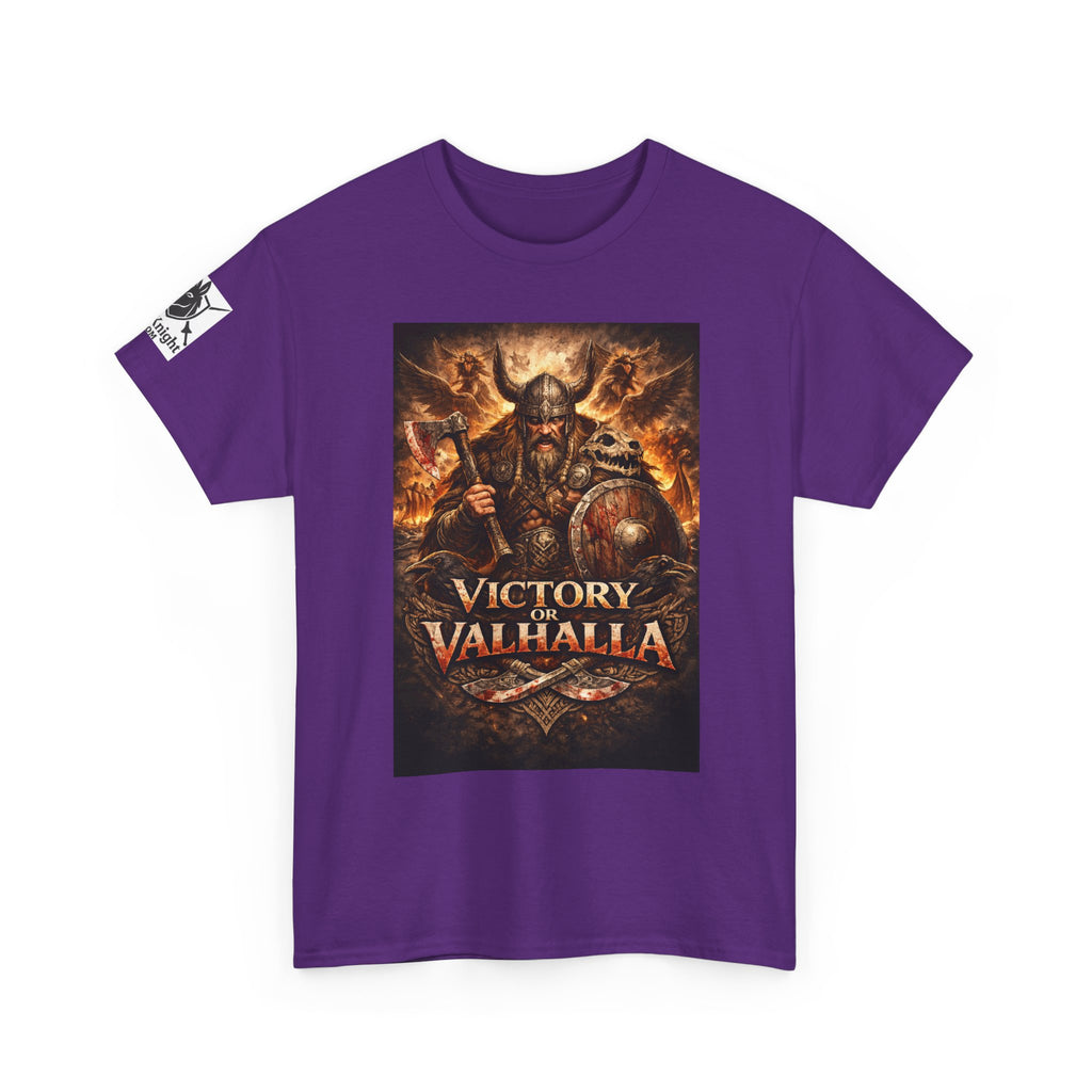 Viking shirt with Odin  -Victory or Valhalla!   Viking tee
