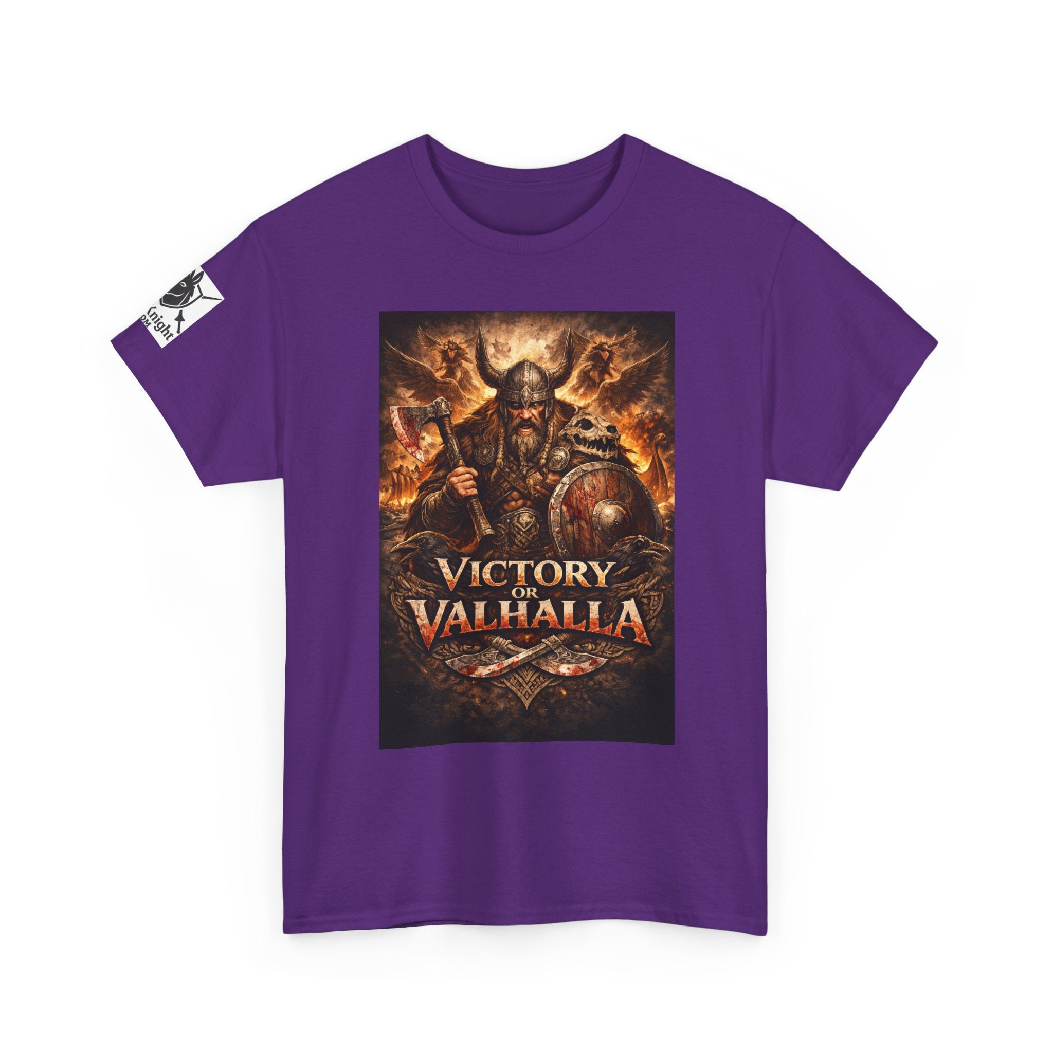 Viking shirt with Odin  -Victory or Valhalla!   Viking tee
