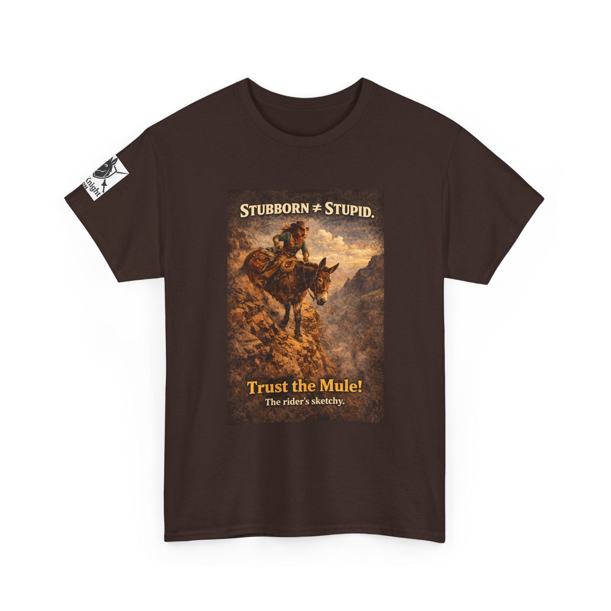 Mule Tee — "Stubborn not Stupid. Trust the Mule!" Vintage Western Humor T-Shirt