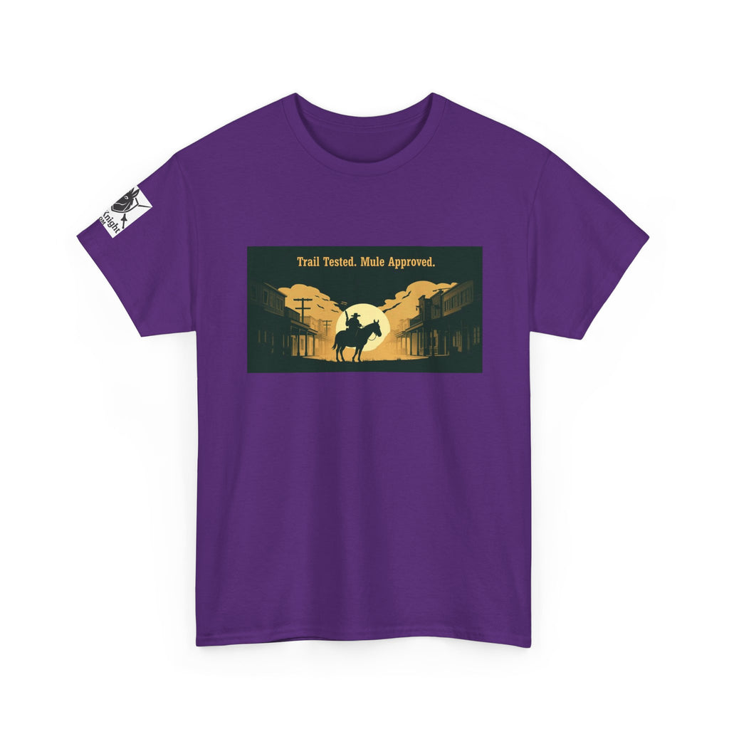 Western Rodeo T-Shirt — 'Trail Tested, Mule Approved' Vintage Cowboy Tee