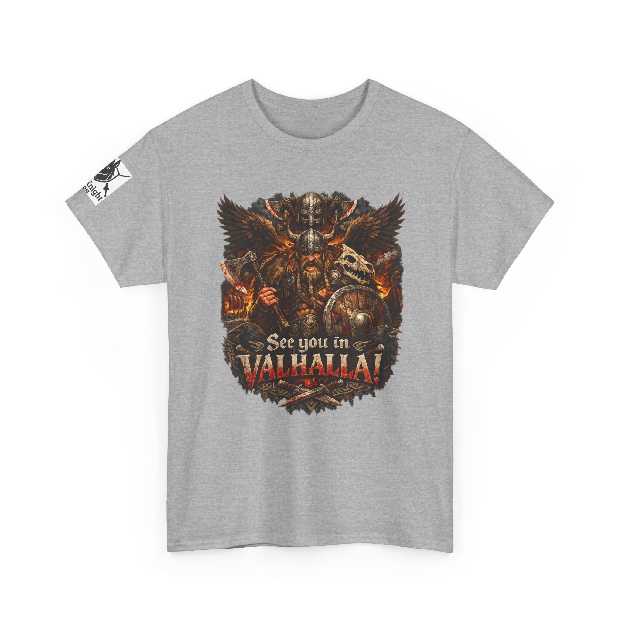 Viking shirt See you in Valhalla — Funny Knight Tee