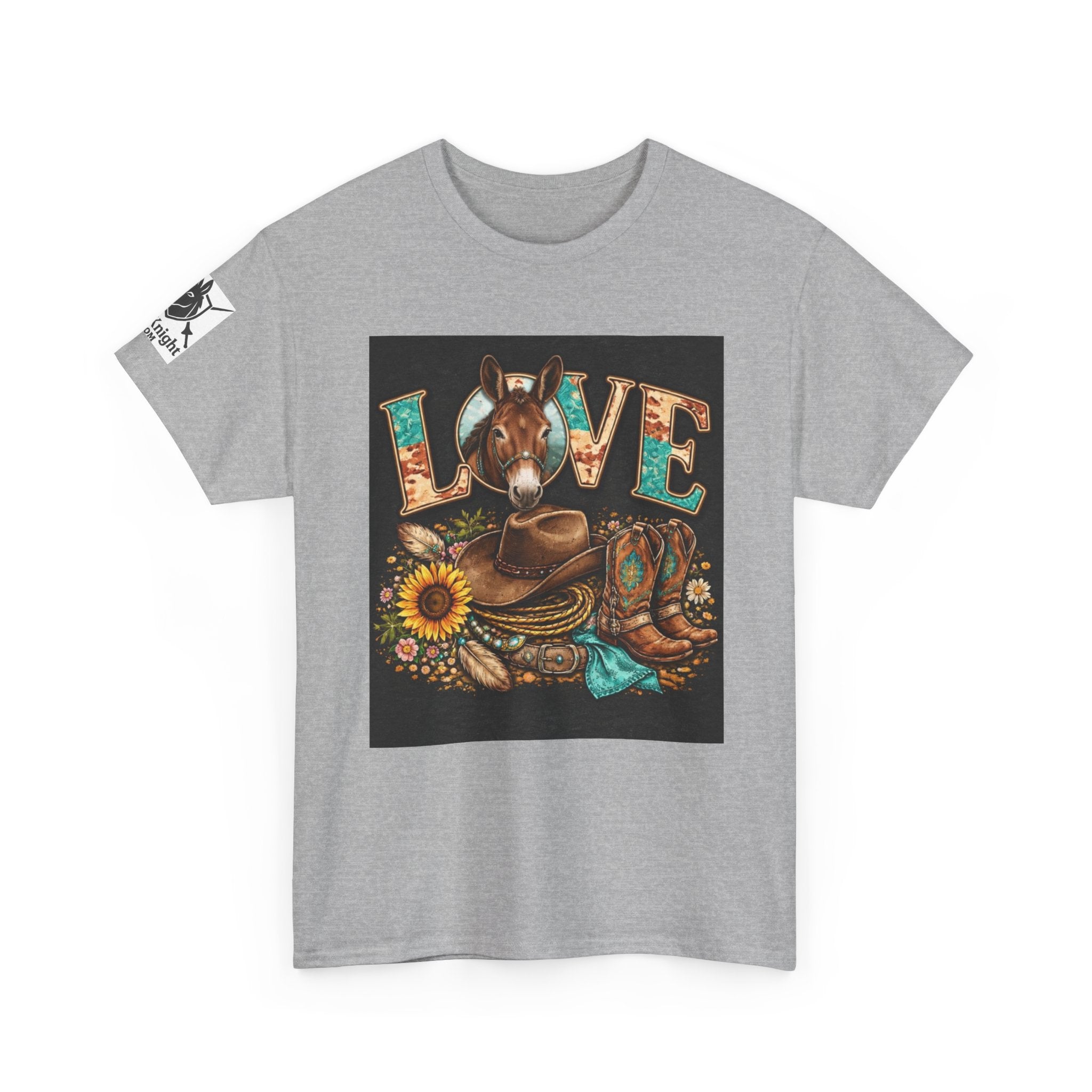Western rider Love Mules— Cowgirl western Graphic Tee
