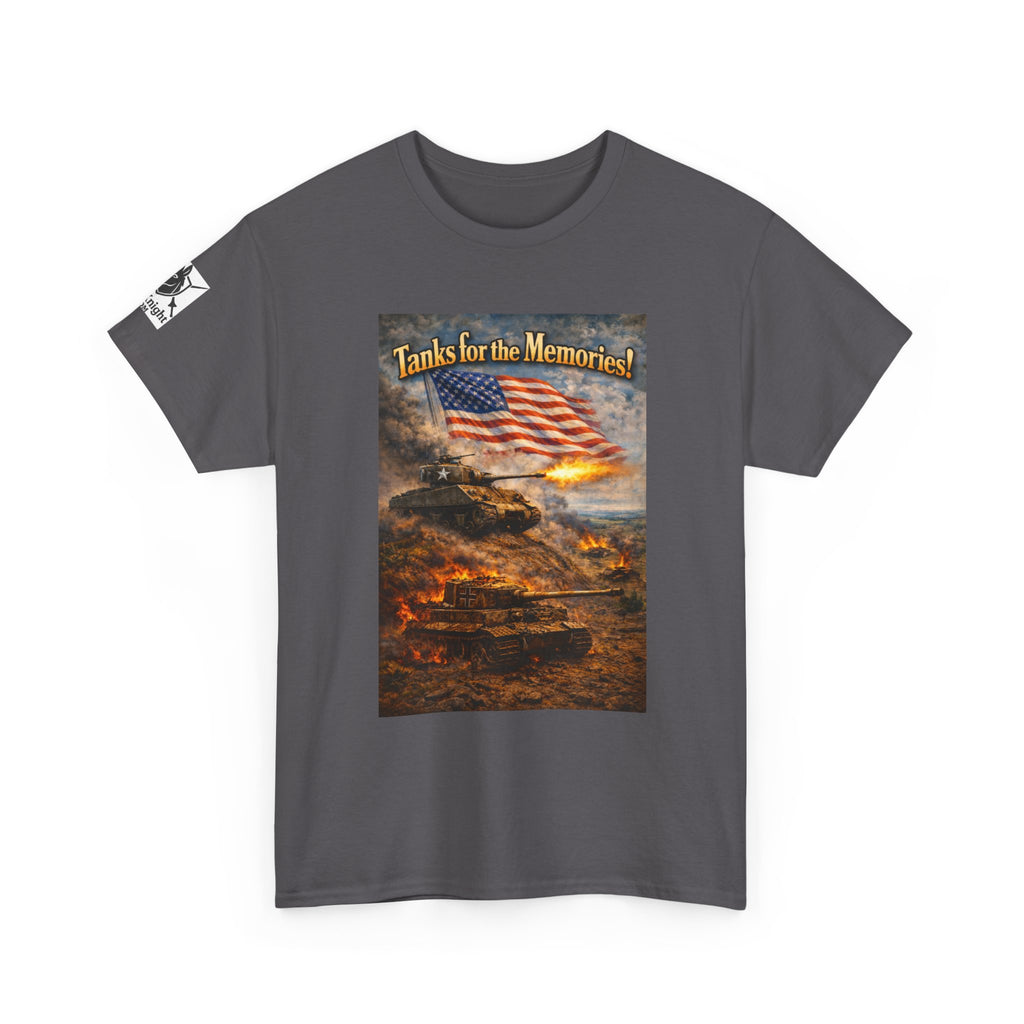 WWII Tank Battle USA Graphic Tee - "Tanks for the Memories"