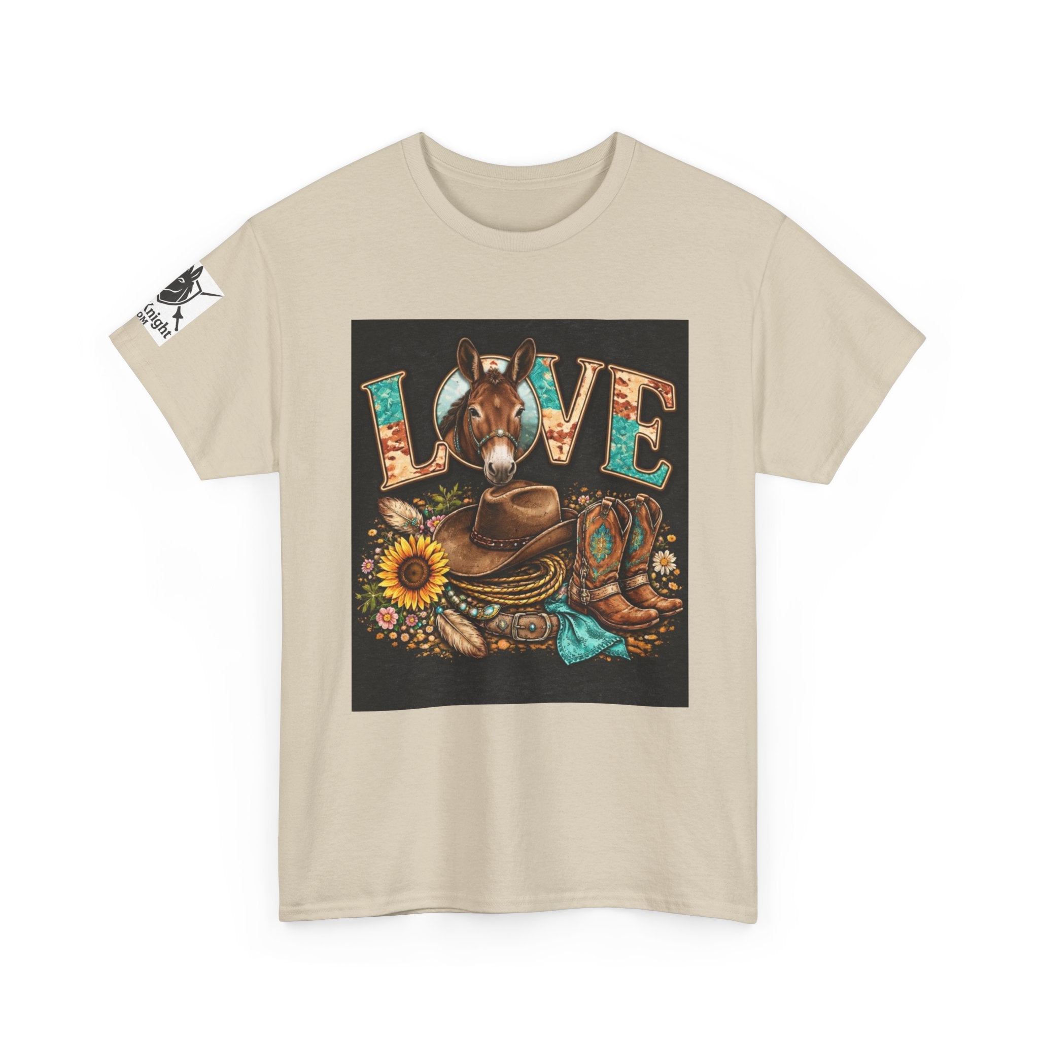 Western rider Love Mules— Cowgirl western Graphic Tee