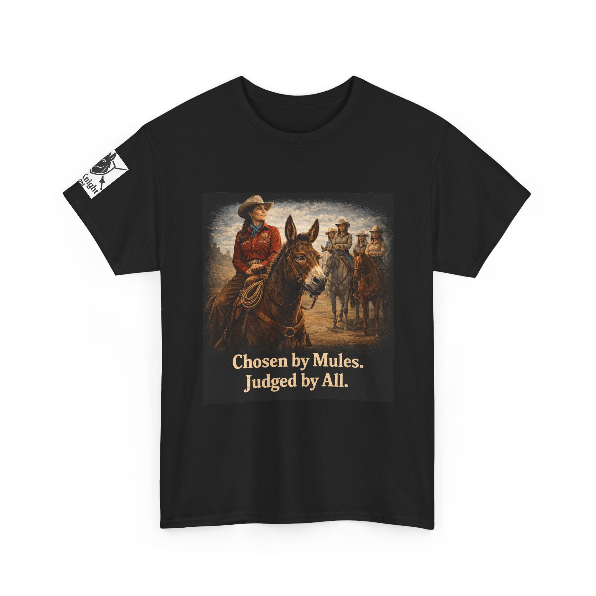 Cowgirl Graphic Tee — "Chosen by Mules. Judged by All." Western Vintage Shirt