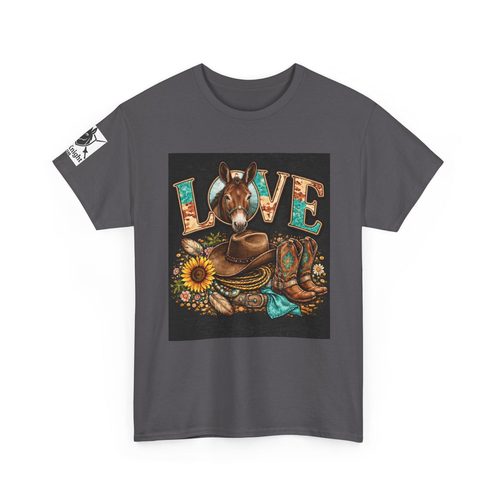 Western rider Love Mules— Cowgirl western Graphic Tee