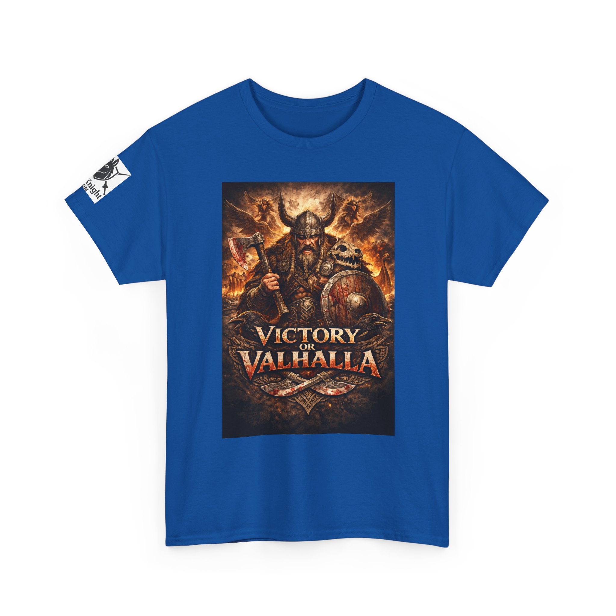 Viking shirt with Odin  -Victory or Valhalla!   Viking tee