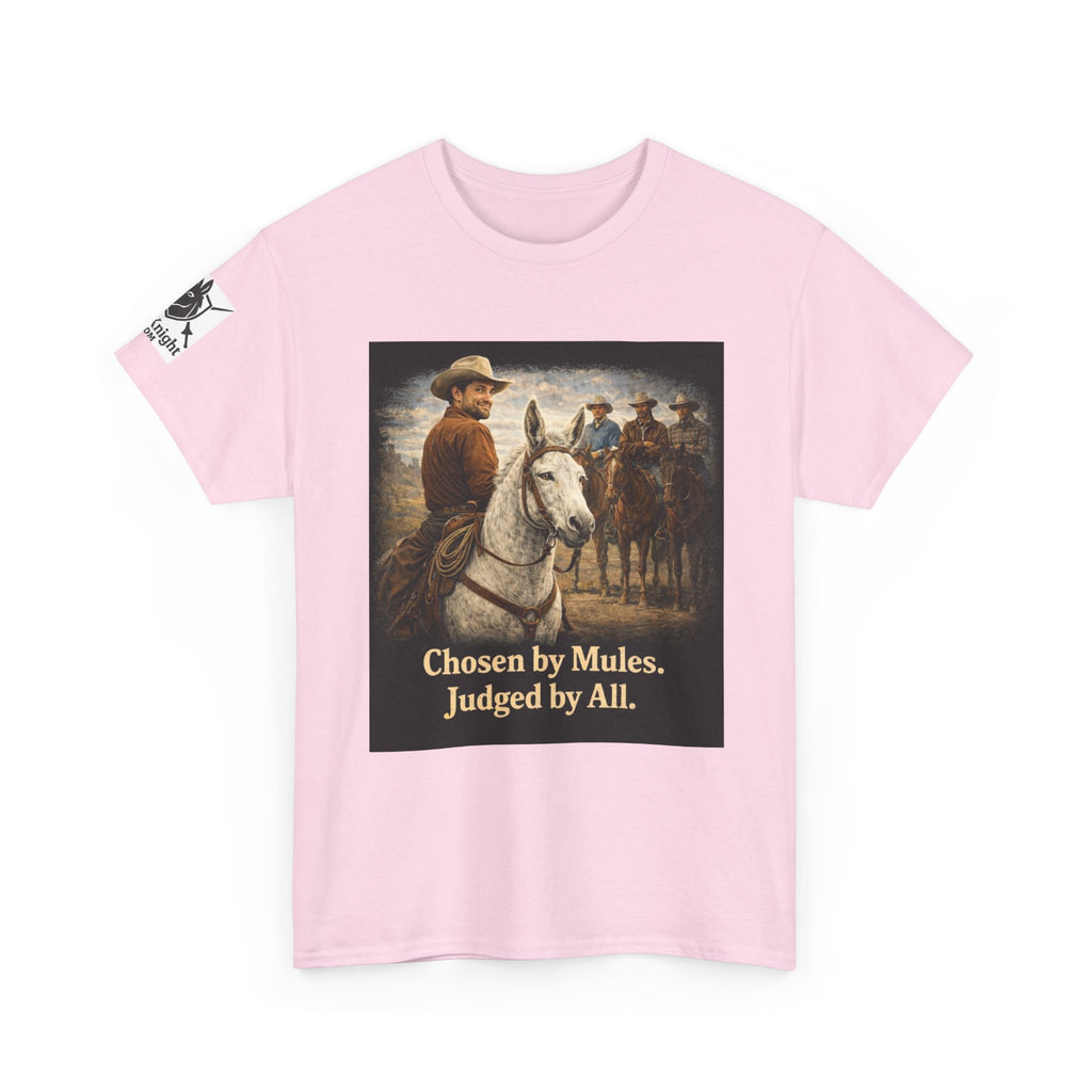 Cowboy Vintage Tee — "Chosen by Mules, Judged by All" Western Shirt