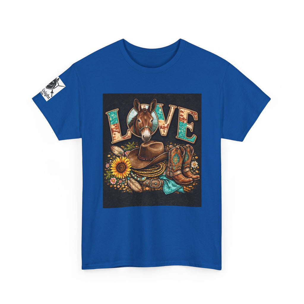Western rider Love Mules— Cowgirl western Graphic Tee